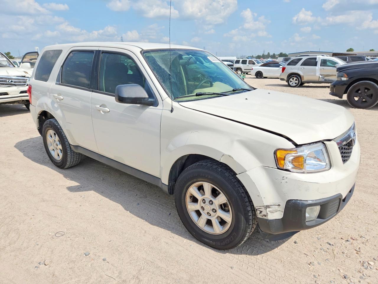 2009 Mazda Tribute S Белый vin: 4F2CZ06G89KM00154