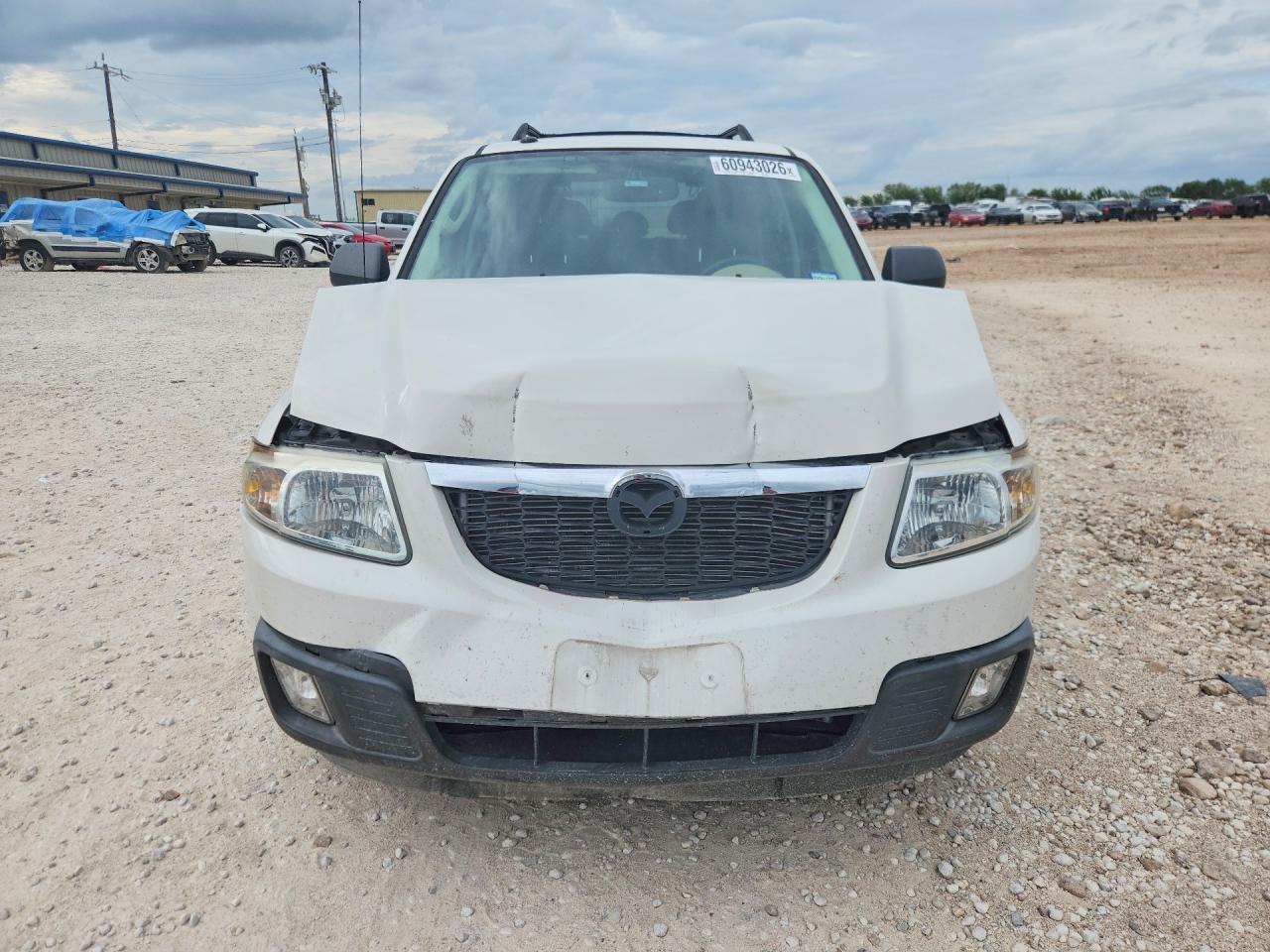 2009 Mazda Tribute S White vin: 4F2CZ06GX9KM03573