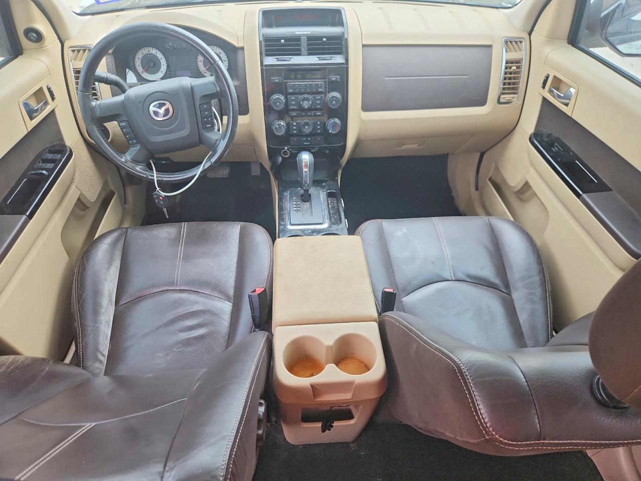2009 Mazda Tribute S White vin: 4F2CZ06GX9KM03573