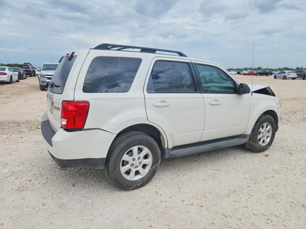 2009 Mazda Tribute S White vin: 4F2CZ06GX9KM03573