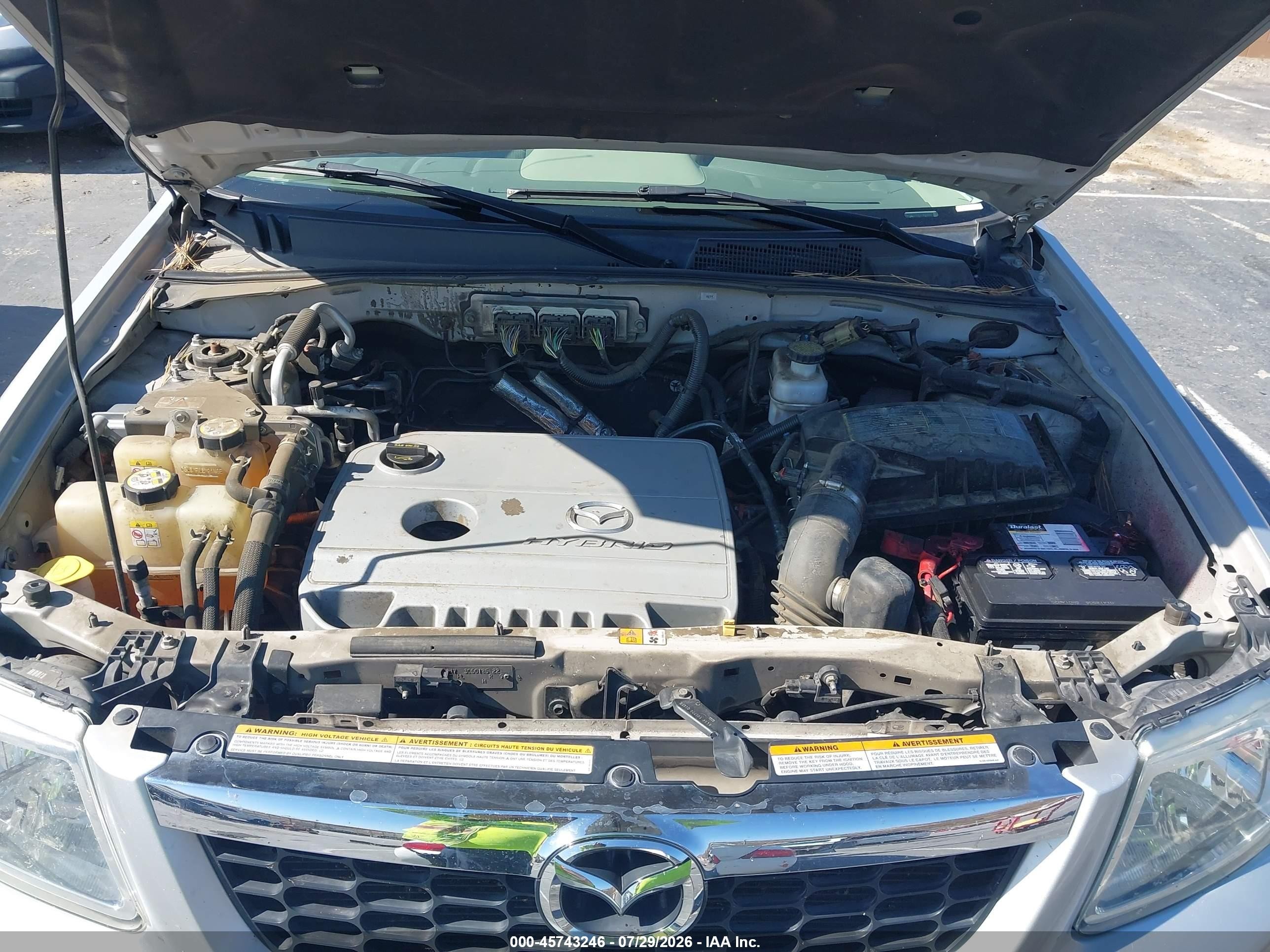 2009 Mazda Tribute Hybrid Touring Silver vin: 4F2CZ49389KM07816