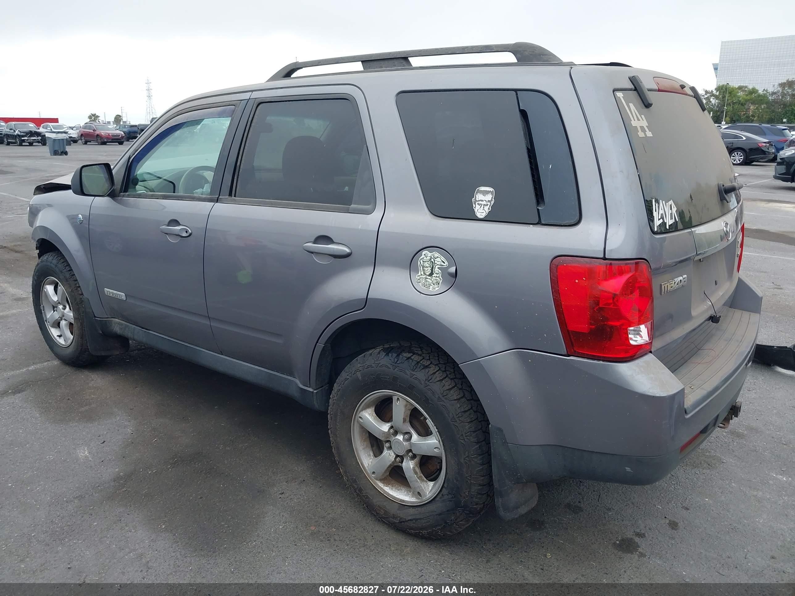2008 Mazda Tribute Hybrid Touring Gray vin: 4F2CZ49H38KM22685