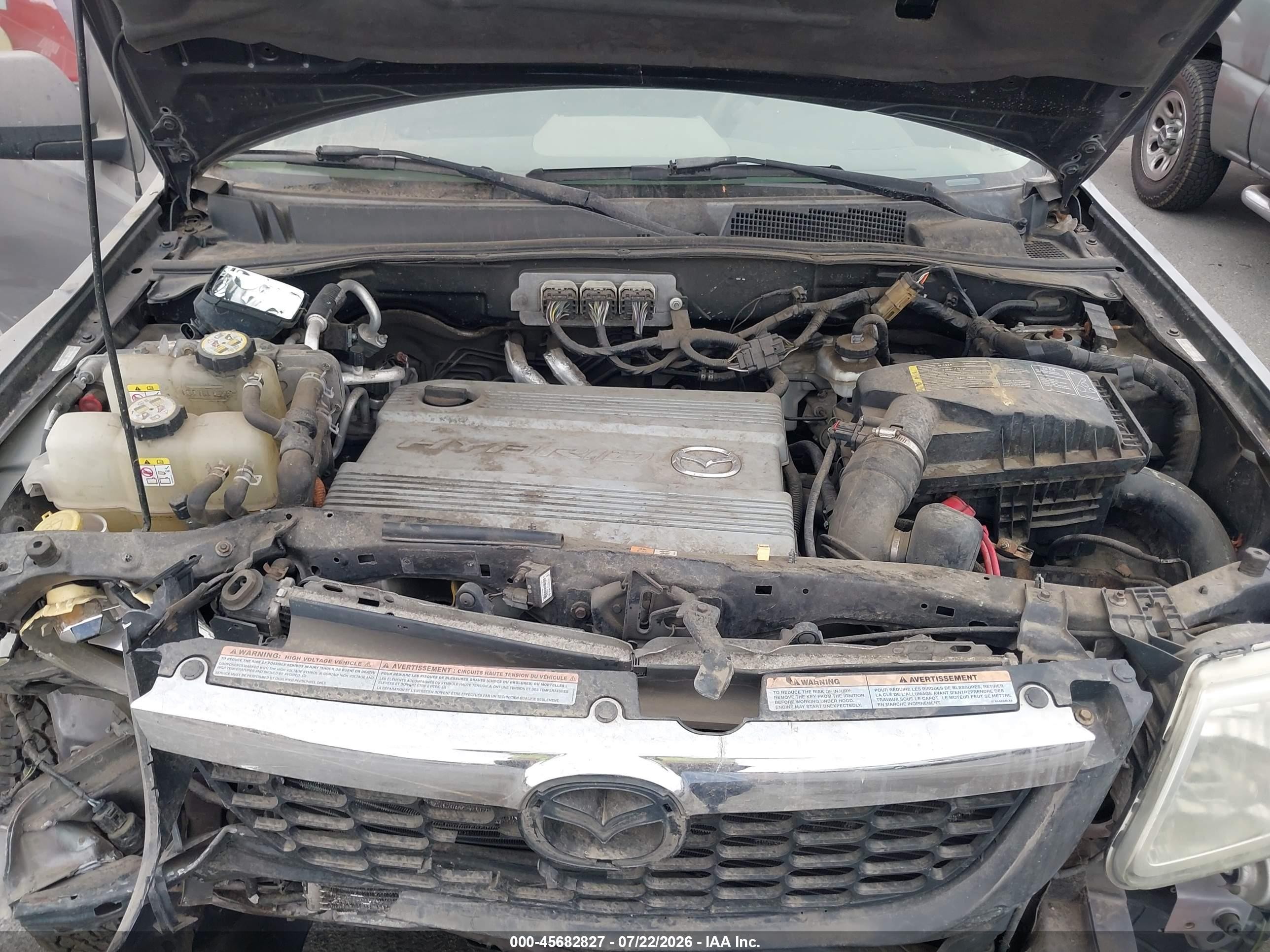 2008 Mazda Tribute Hybrid Touring Gray vin: 4F2CZ49H38KM22685