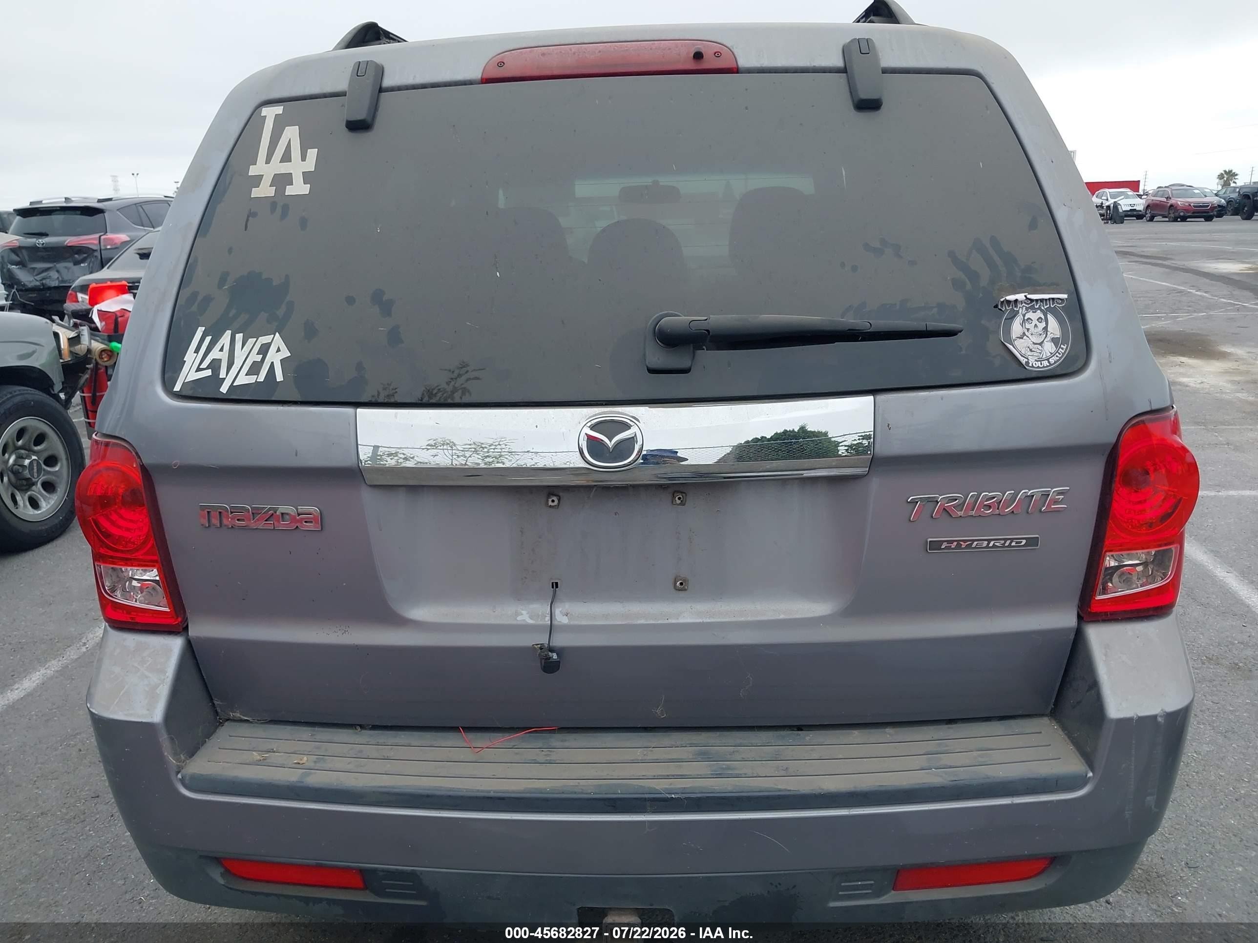 2008 Mazda Tribute Hybrid Touring Gray vin: 4F2CZ49H38KM22685