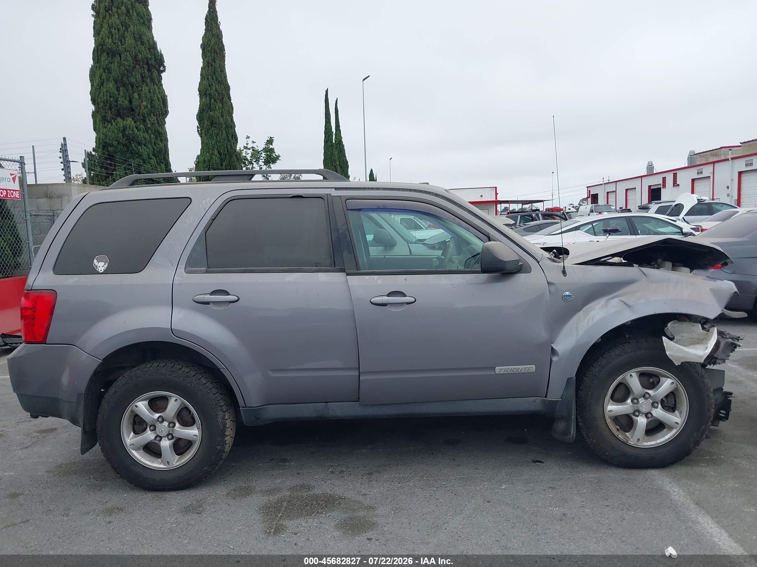 2008 Mazda Tribute Hybrid Touring Gray vin: 4F2CZ49H38KM22685