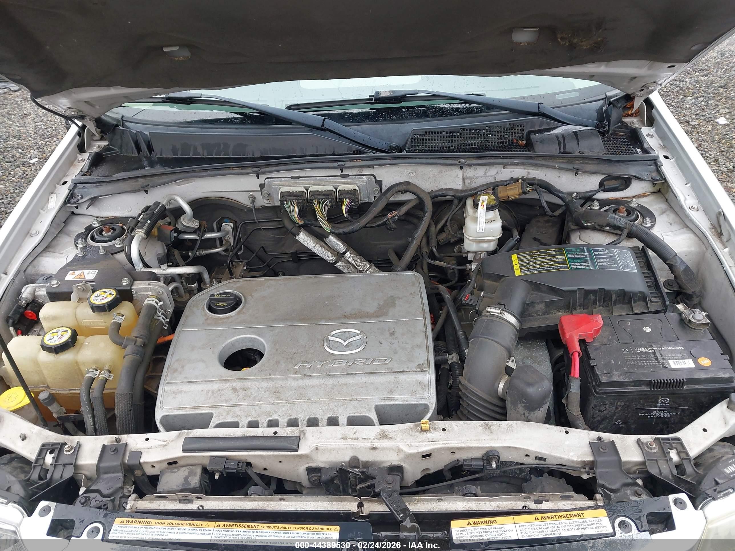 2009 Mazda Tribute Hybrid Grand Touring Silver vin: 4F2CZ59369KM00286