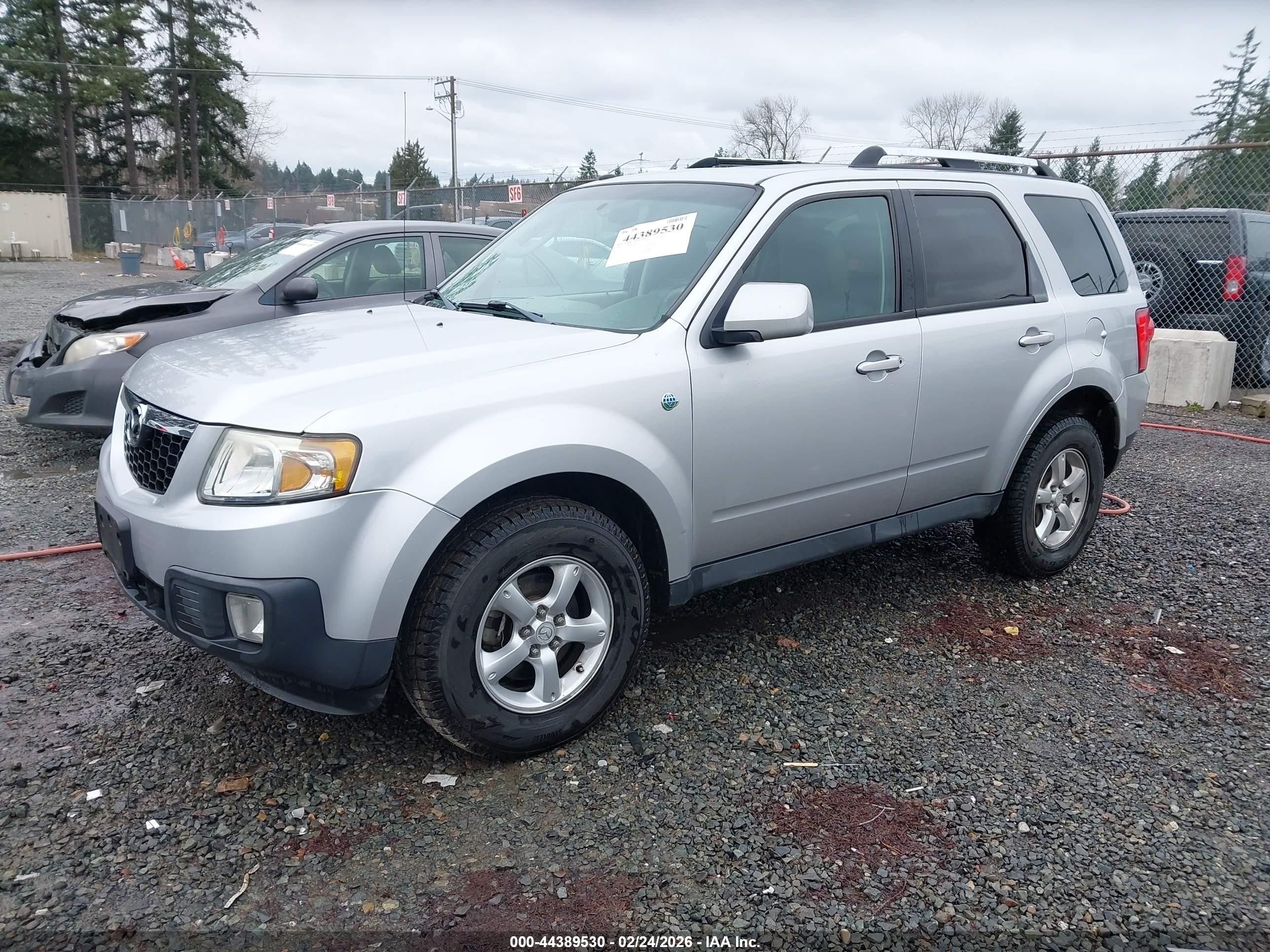 2009 Mazda Tribute Hybrid Grand Touring Silver vin: 4F2CZ59369KM00286