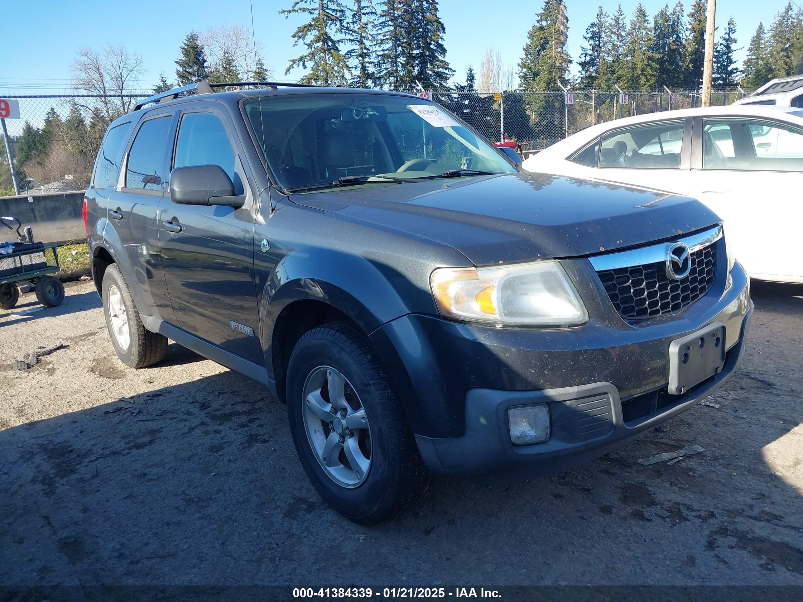 2008 Mazda Tribute Hybrid Grand Touring Gray vin: 4F2CZ59H98KM01488