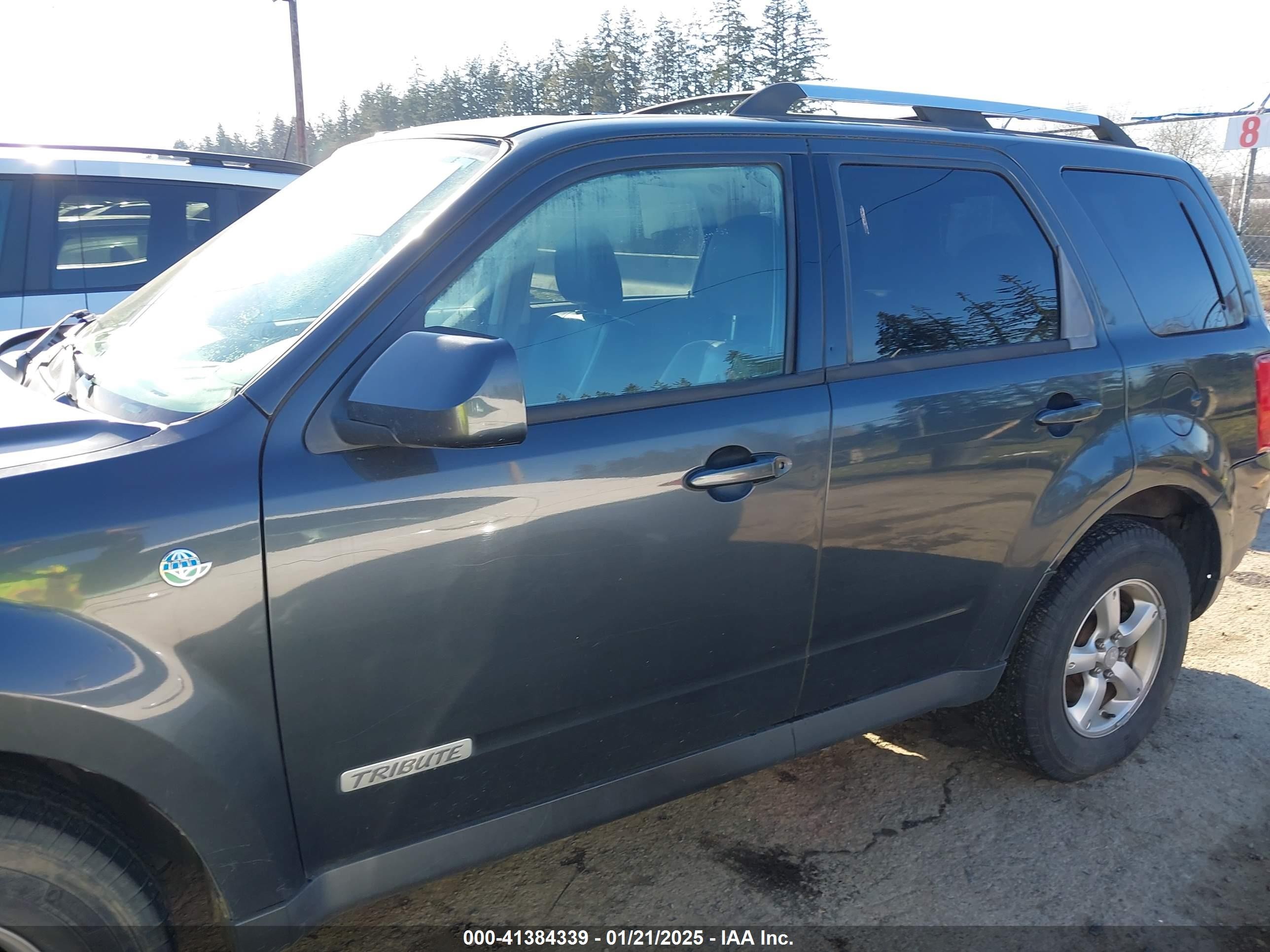 2008 Mazda Tribute Hybrid Grand Touring Gray vin: 4F2CZ59H98KM01488