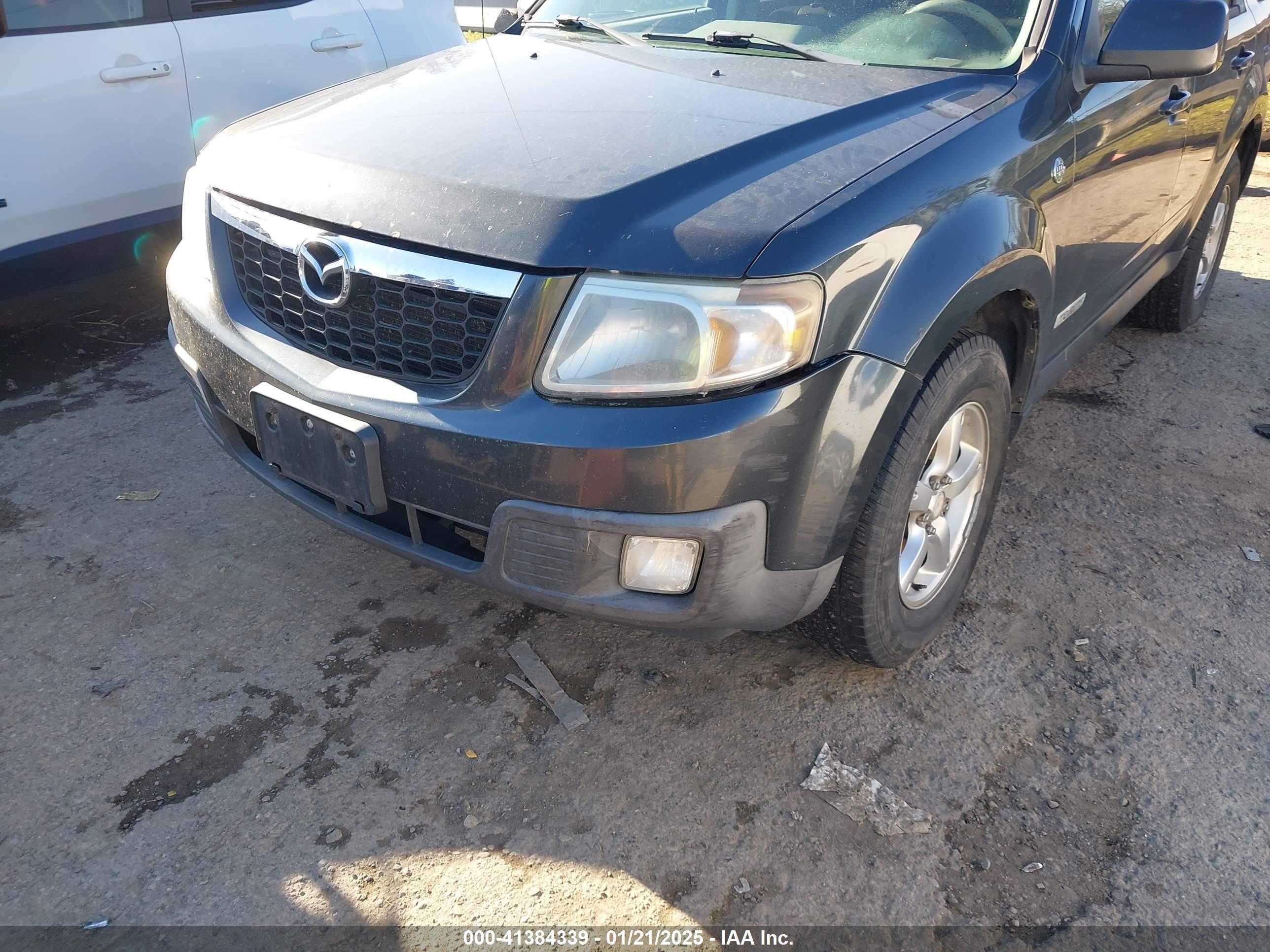 2008 Mazda Tribute Hybrid Grand Touring Gray vin: 4F2CZ59H98KM01488
