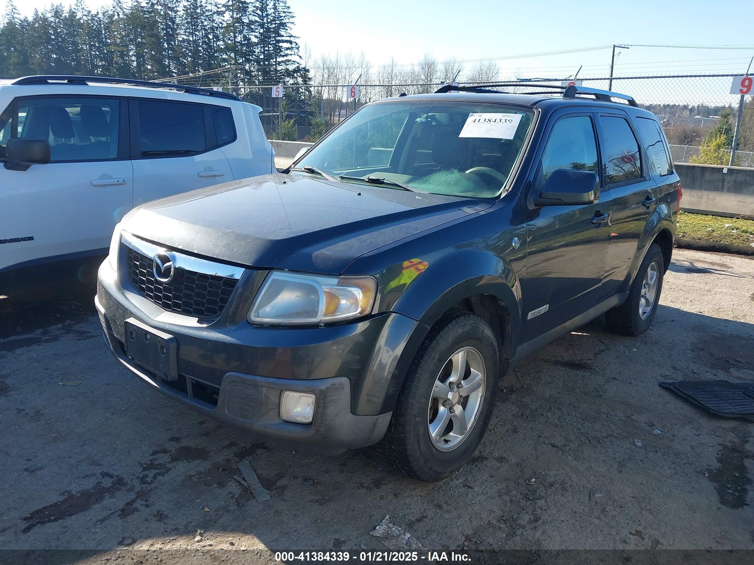2008 Mazda Tribute Hybrid Grand Touring Gray vin: 4F2CZ59H98KM01488