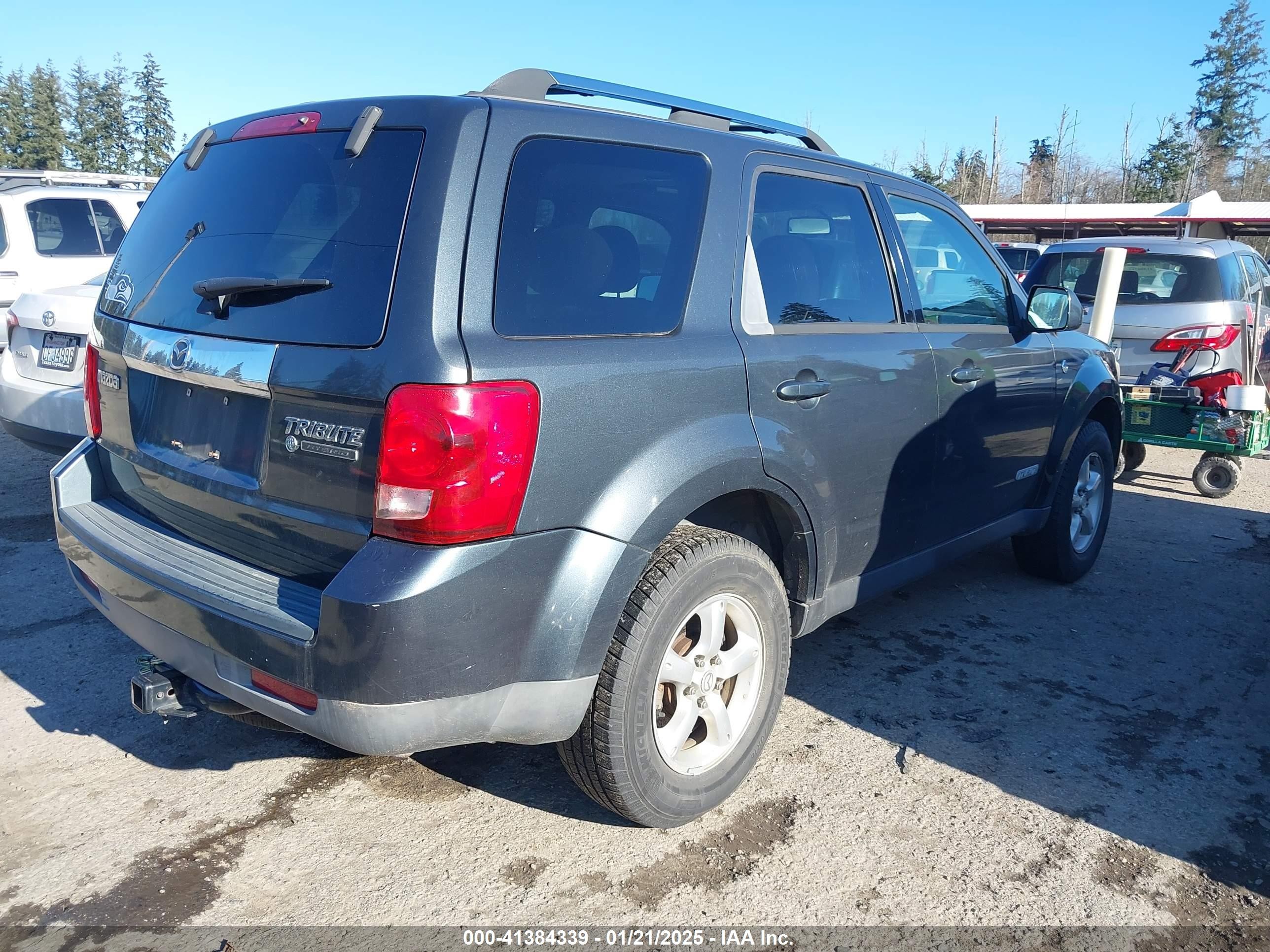 2008 Mazda Tribute Hybrid Grand Touring Gray vin: 4F2CZ59H98KM01488