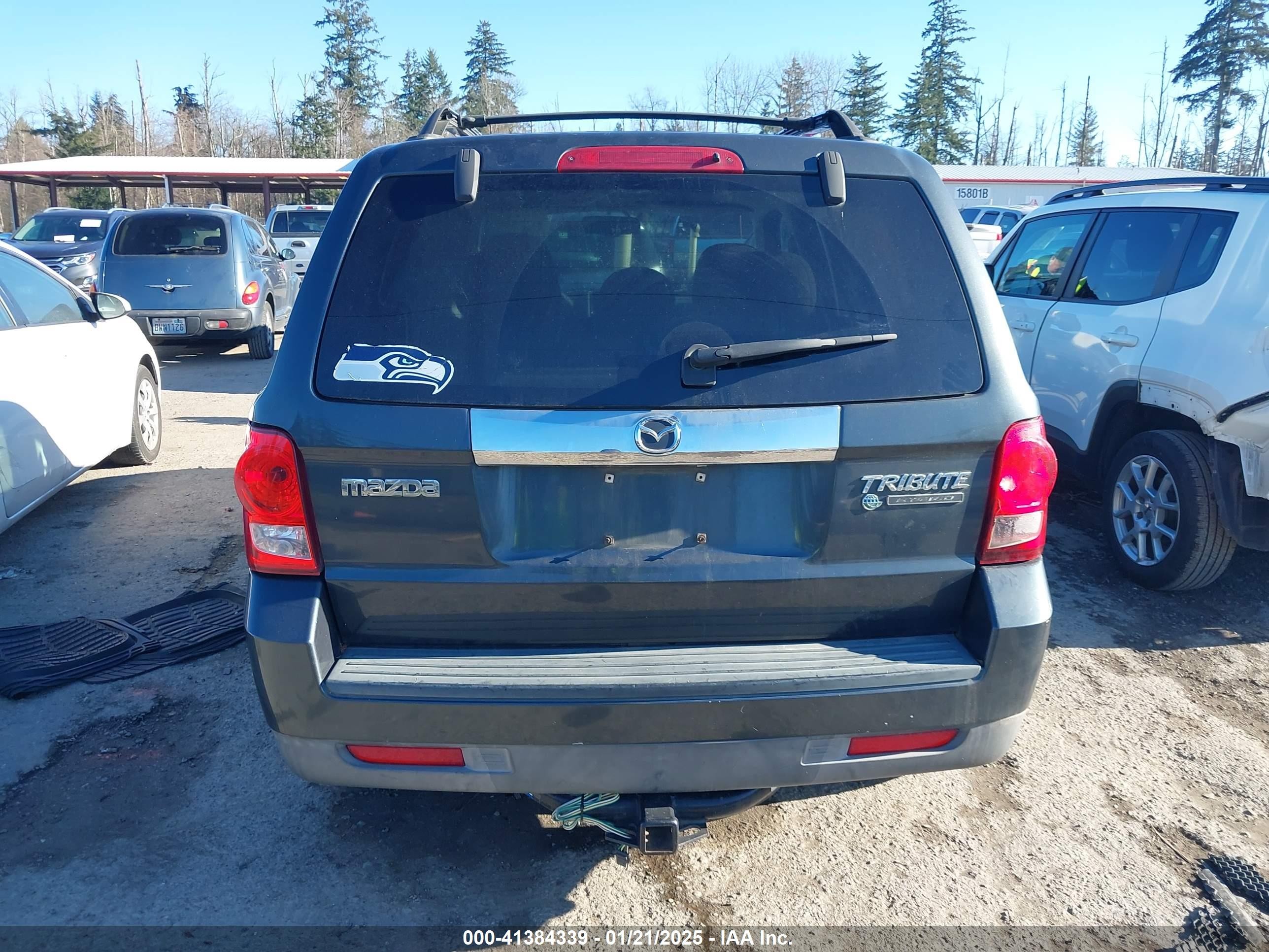 2008 Mazda Tribute Hybrid Grand Touring Gray vin: 4F2CZ59H98KM01488
