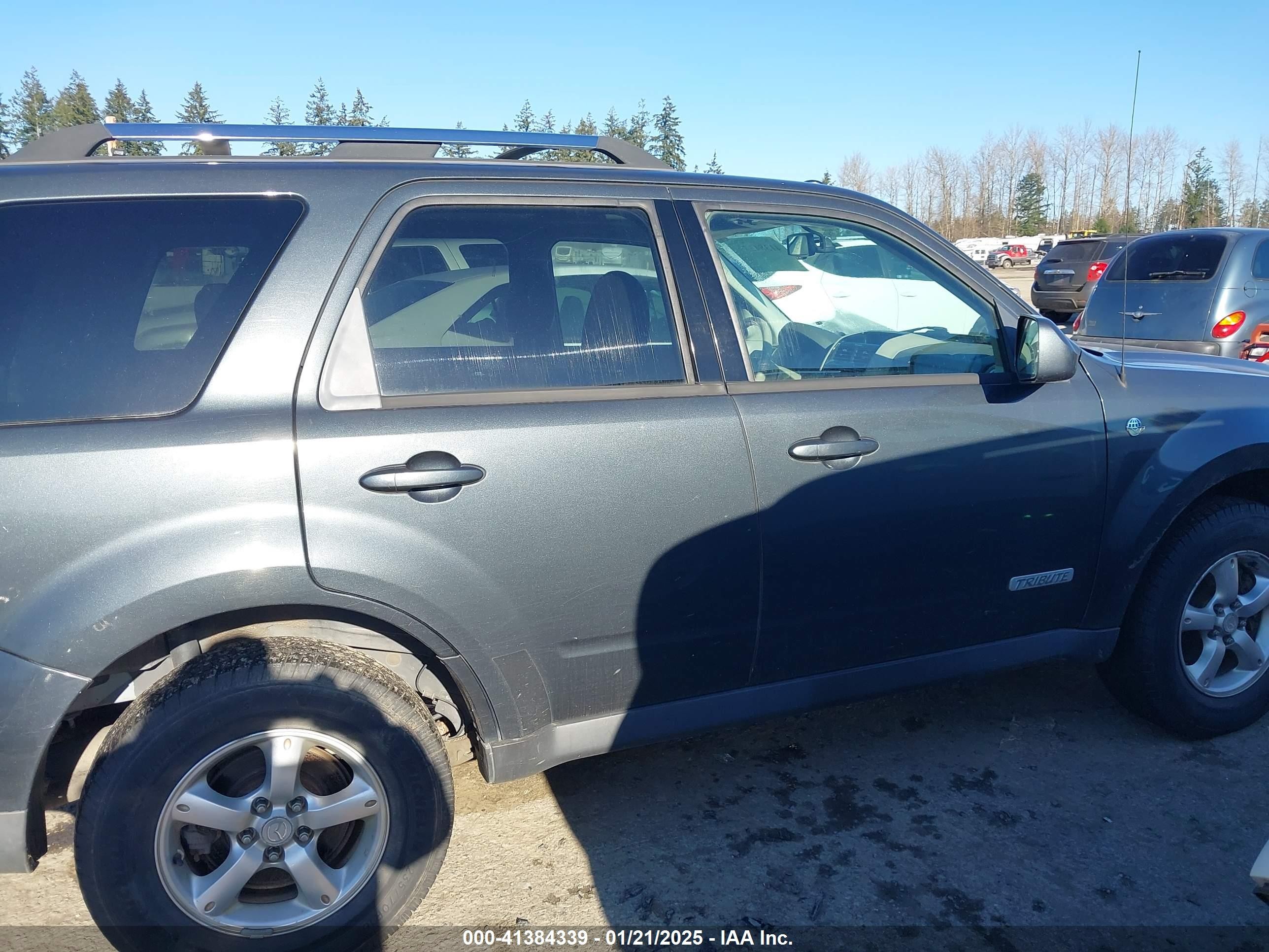 2008 Mazda Tribute Hybrid Grand Touring Gray vin: 4F2CZ59H98KM01488