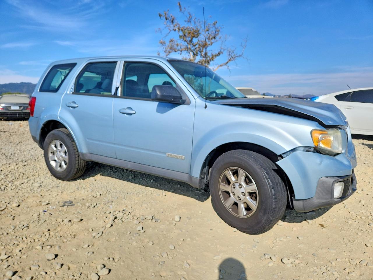 2008 Mazda Tribute I Blue vin: 4F2CZ92Z48KM05541