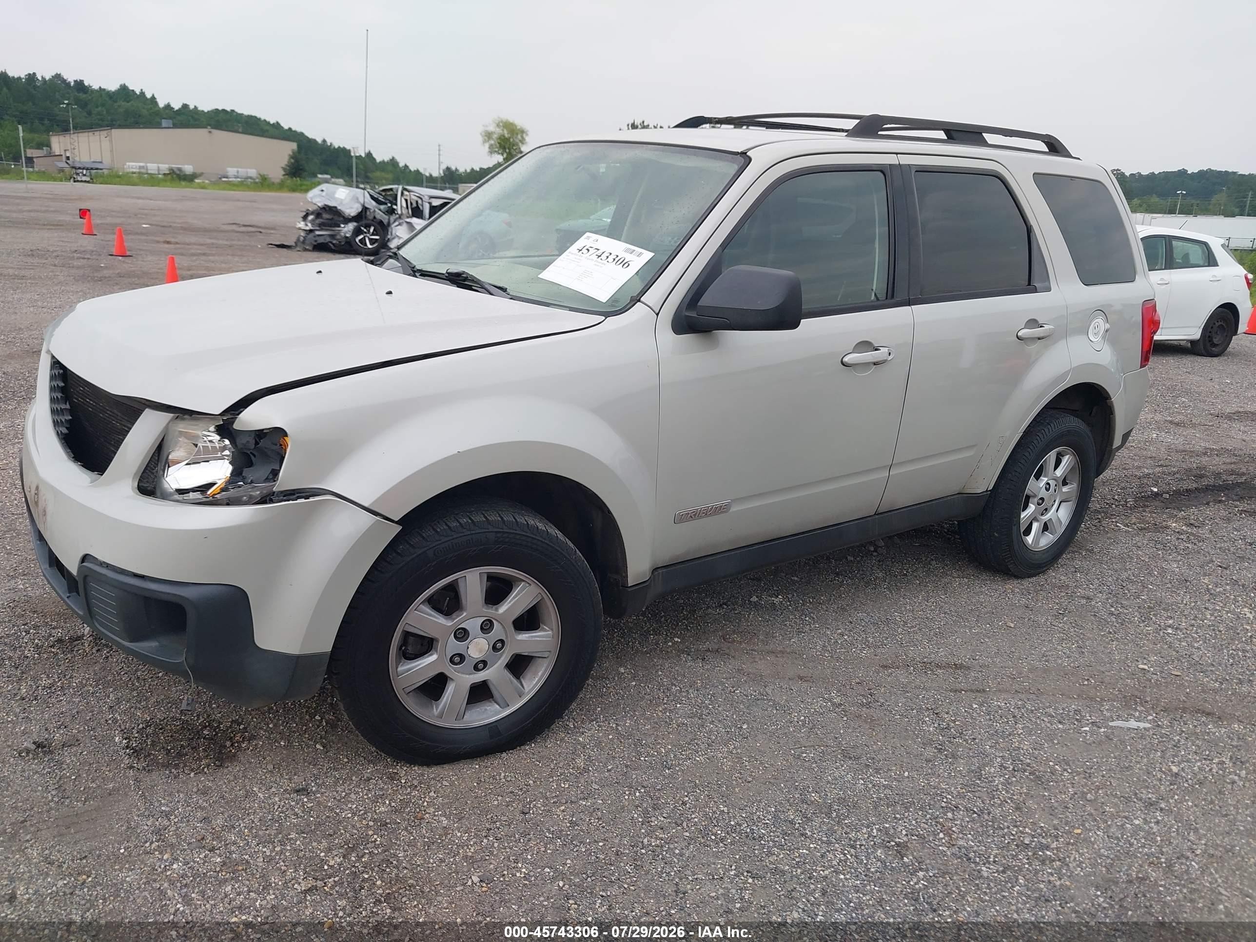 2008 Mazda Tribute I Touring Cream vin: 4F2CZ92Z68KM24821