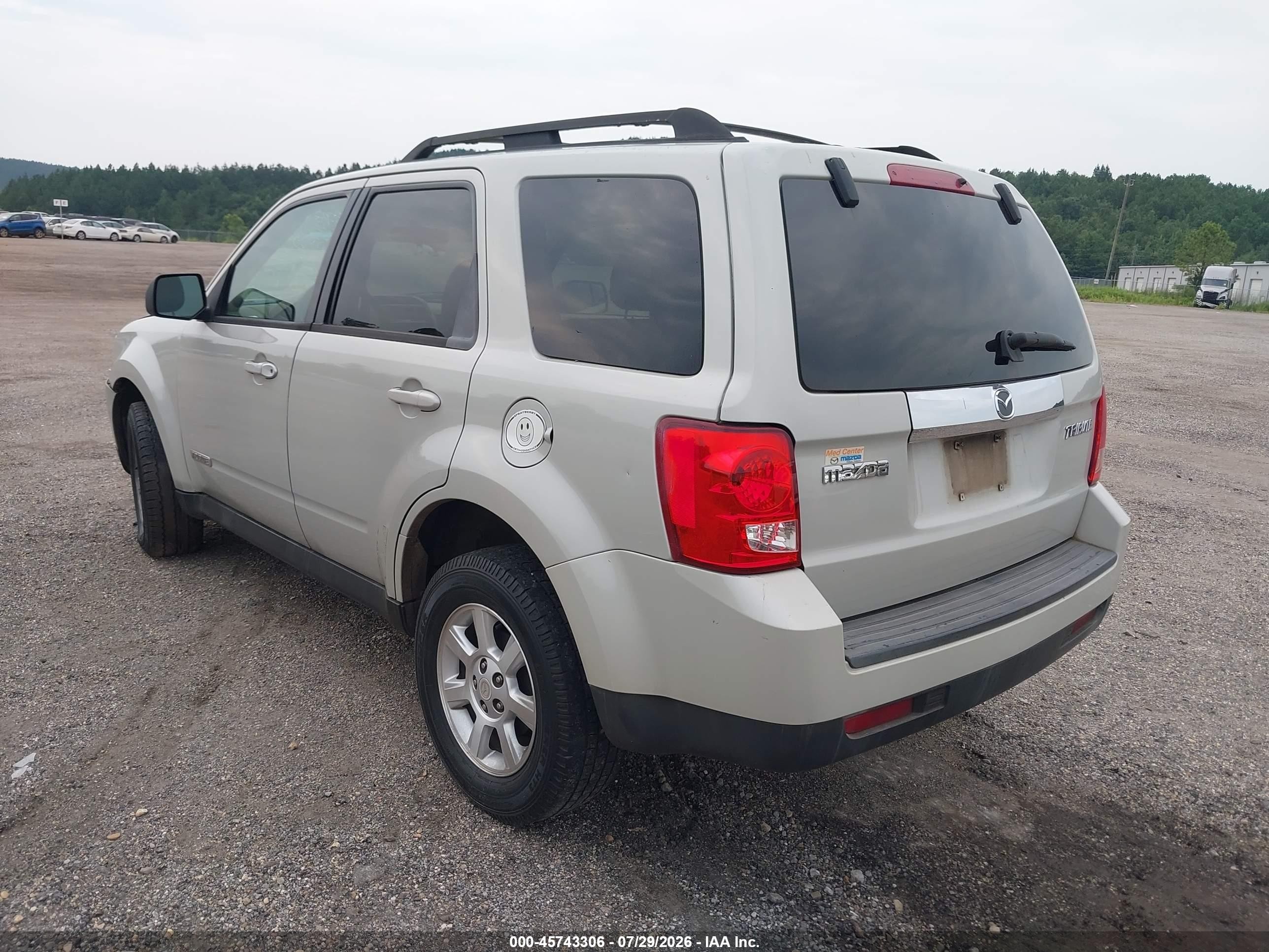 2008 Mazda Tribute I Touring Cream vin: 4F2CZ92Z68KM24821