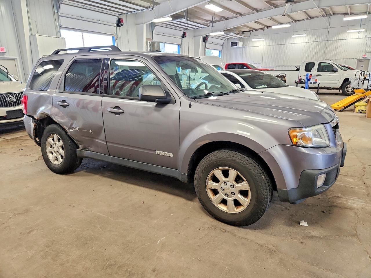 2008 Mazda Tribute I Gray vin: 4F2CZ92Z98KM20634