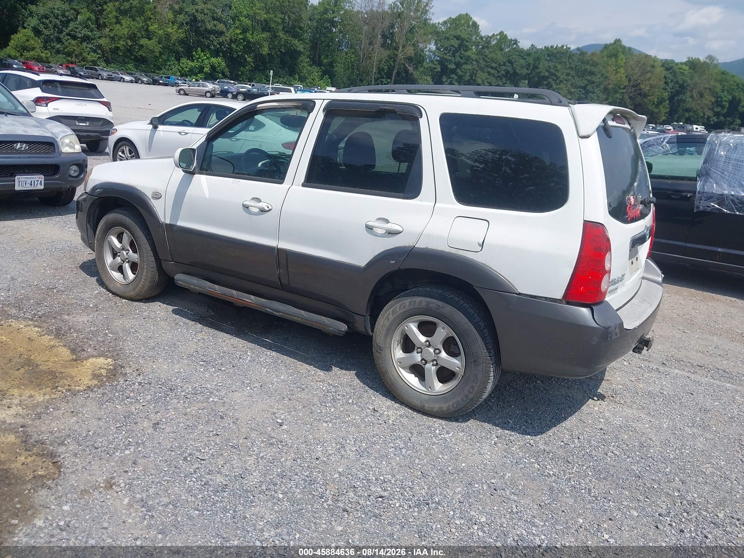 2006 Mazda Tribute S White vin: 4F2CZ94116KM11401