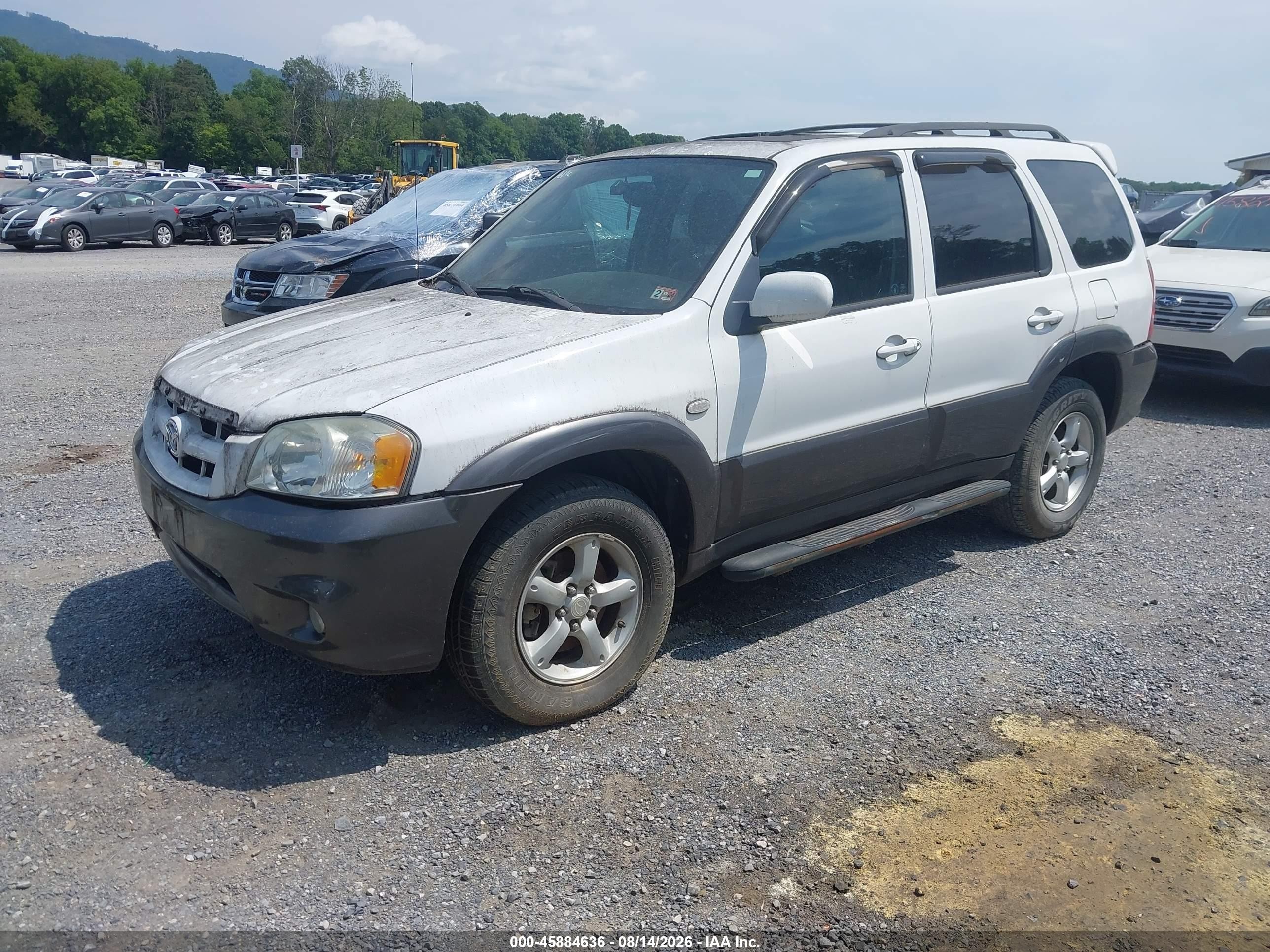 2006 Mazda Tribute S White vin: 4F2CZ94116KM11401
