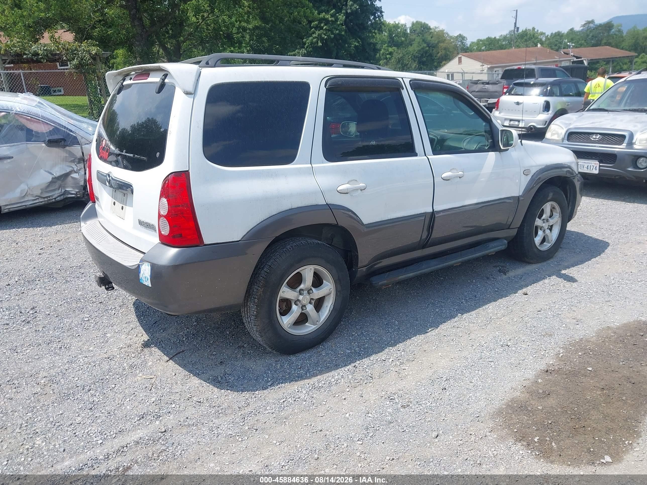 2006 Mazda Tribute S White vin: 4F2CZ94116KM11401