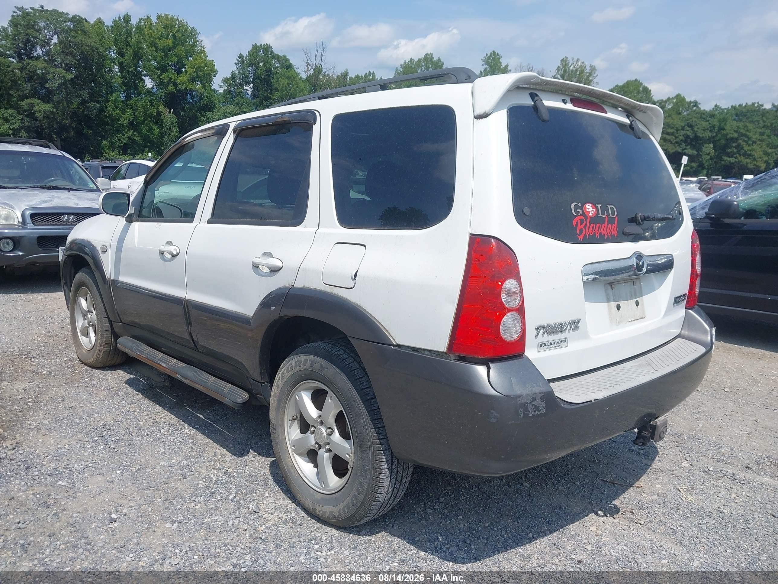 2006 Mazda Tribute S White vin: 4F2CZ94116KM11401