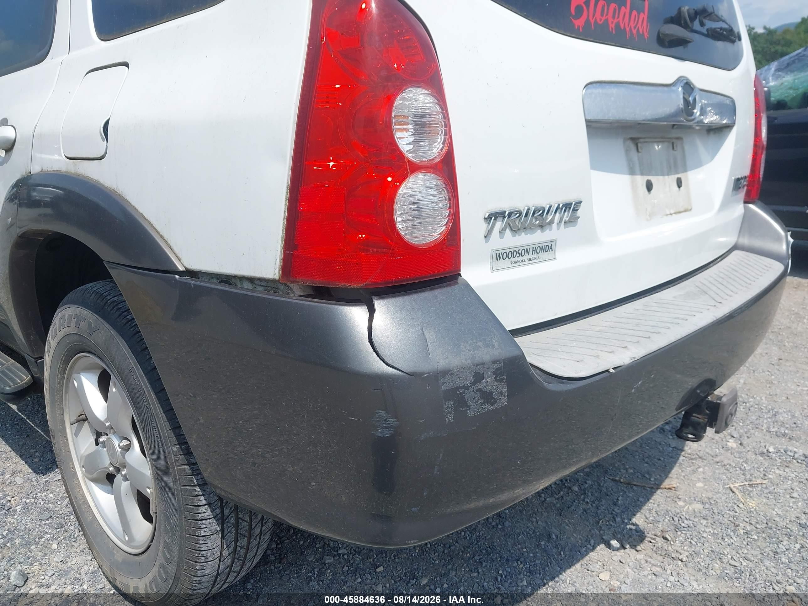 2006 Mazda Tribute S White vin: 4F2CZ94116KM11401