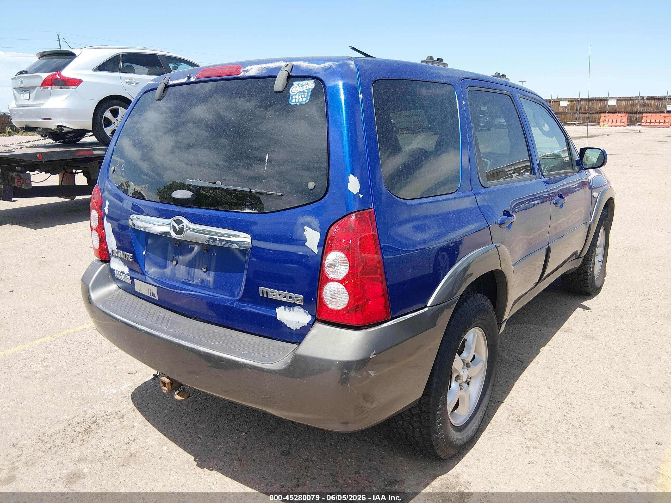 2005 Mazda Tribute S Blue vin: 4F2CZ94145KM28417
