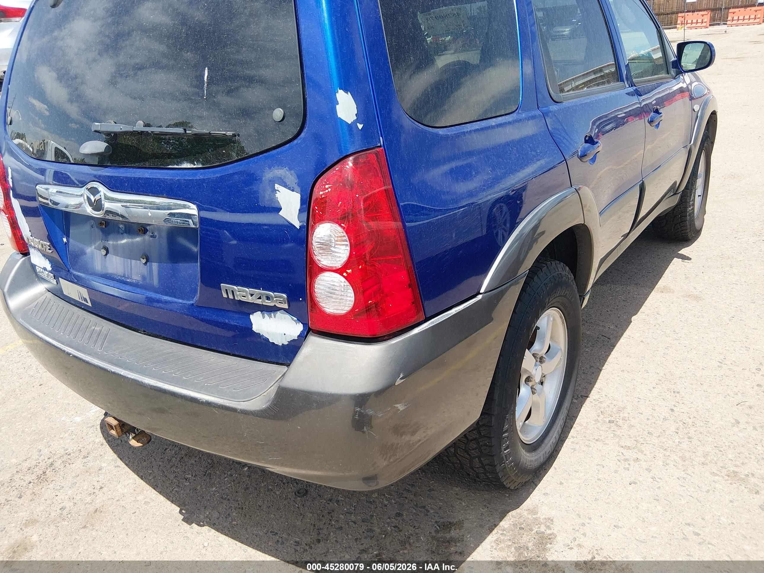 2005 Mazda Tribute S Blue vin: 4F2CZ94145KM28417