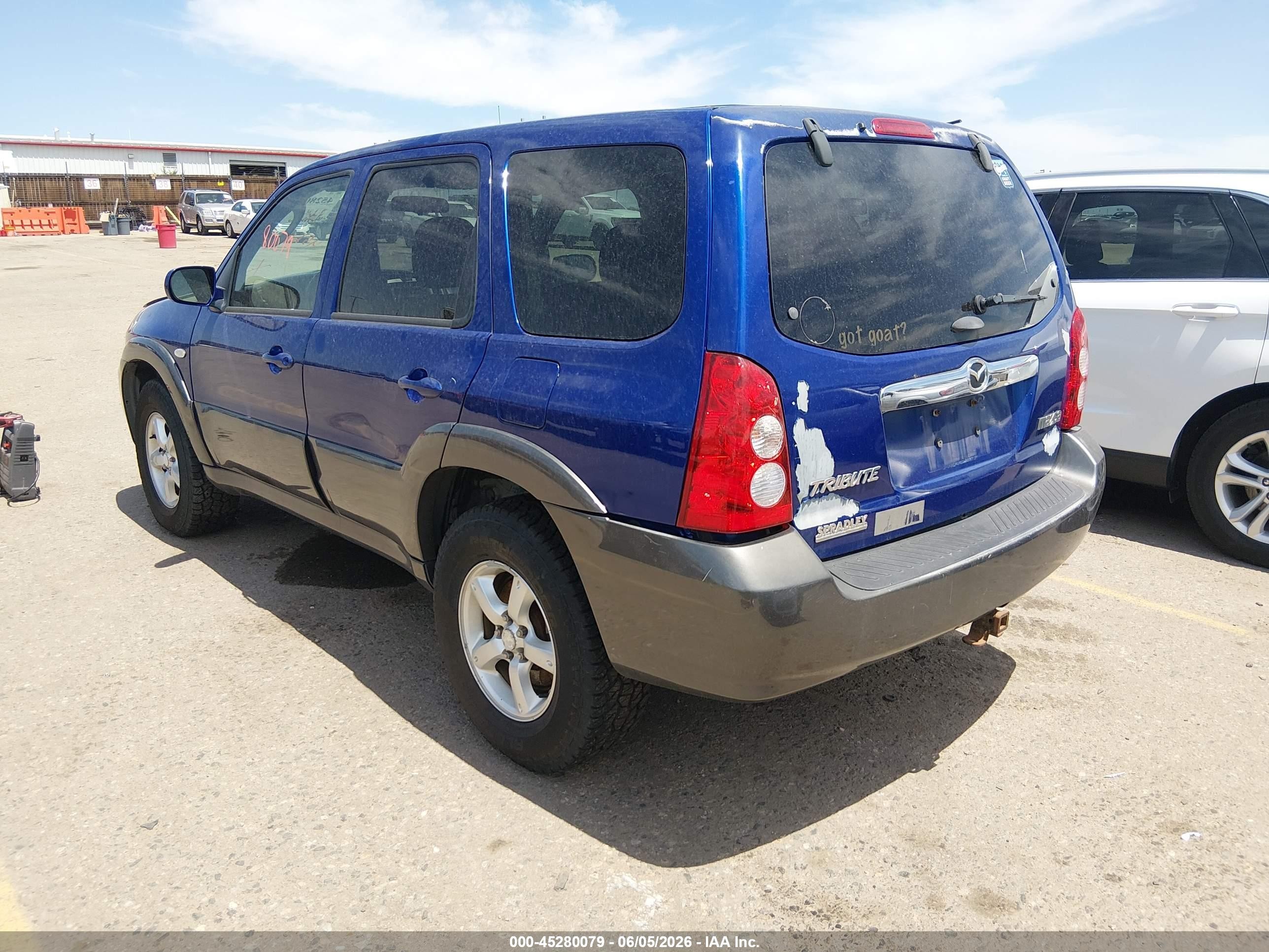 2005 Mazda Tribute S Blue vin: 4F2CZ94145KM28417