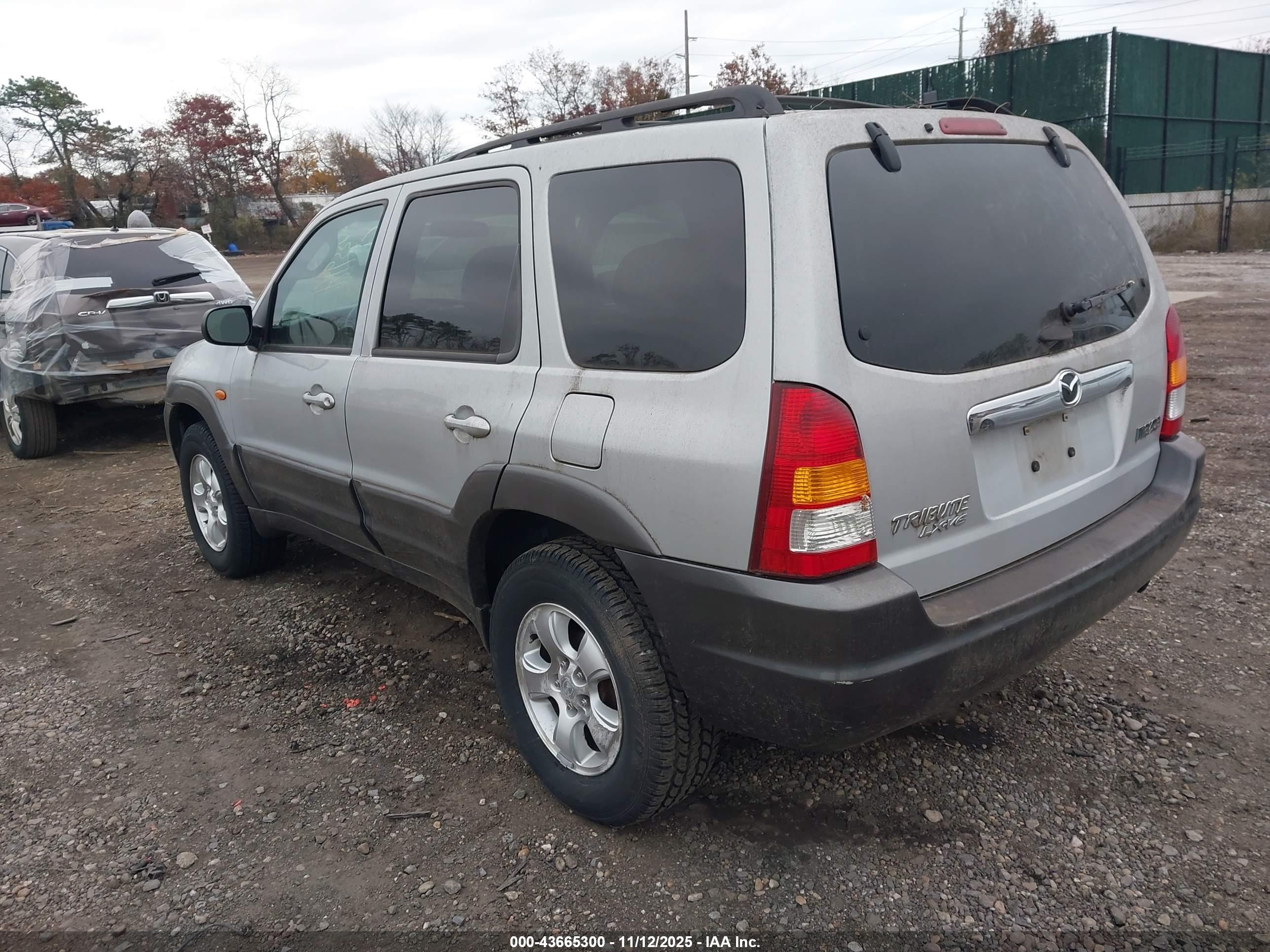 2003 Mazda Tribute Lx V6 Silver vin: 4F2CZ94173KM21152
