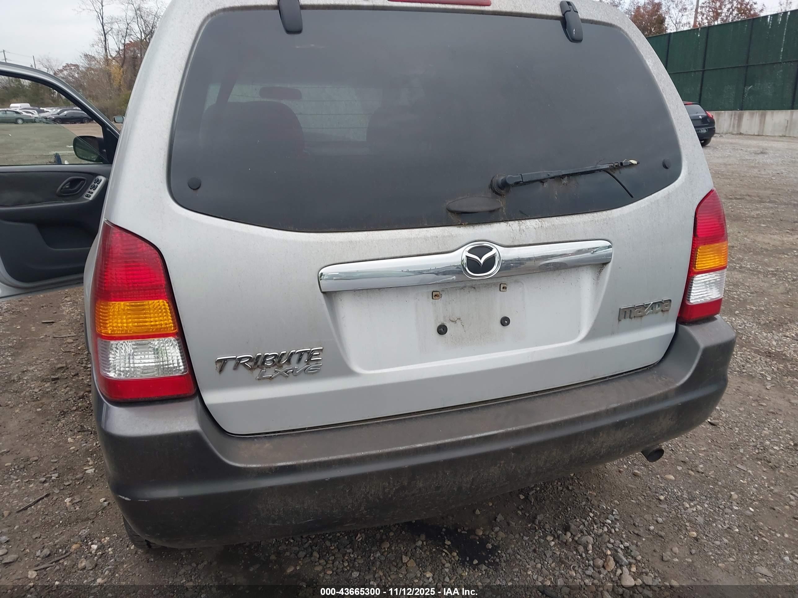2003 Mazda Tribute Lx V6 Silver vin: 4F2CZ94173KM21152