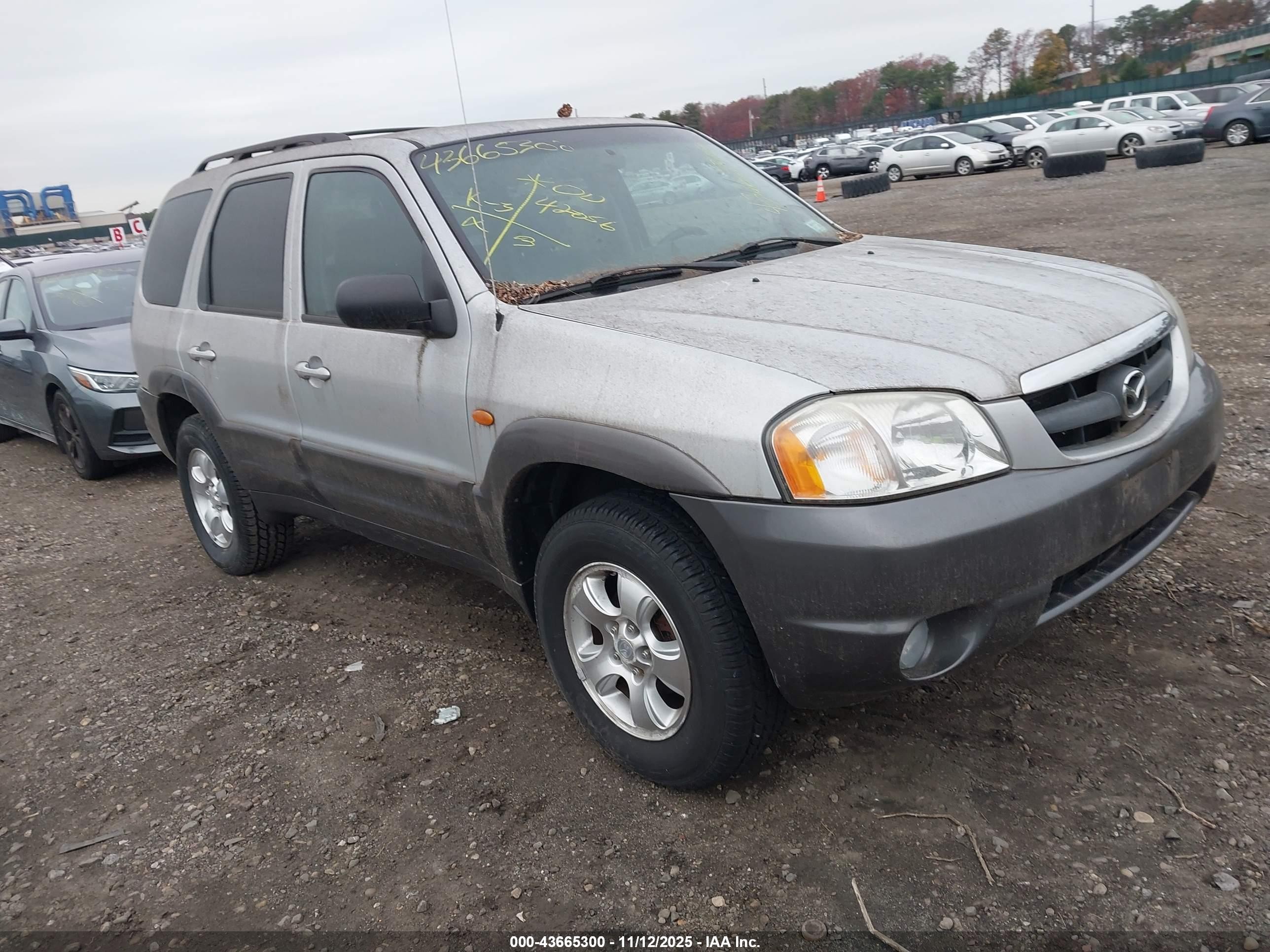 2003 Mazda Tribute Lx V6 Silver vin: 4F2CZ94173KM21152