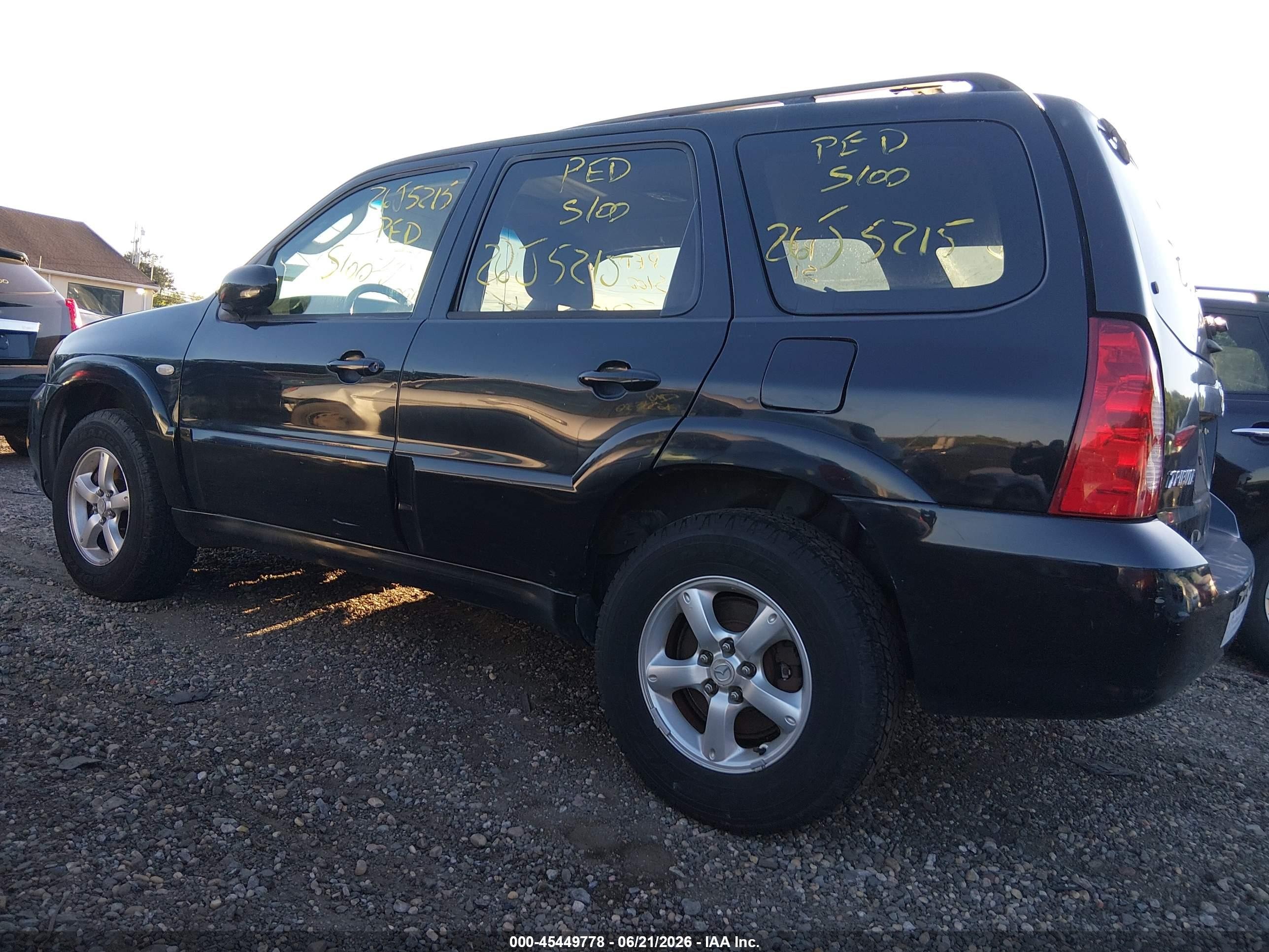 2005 Mazda Tribute S Black vin: 4F2CZ94185KM34995