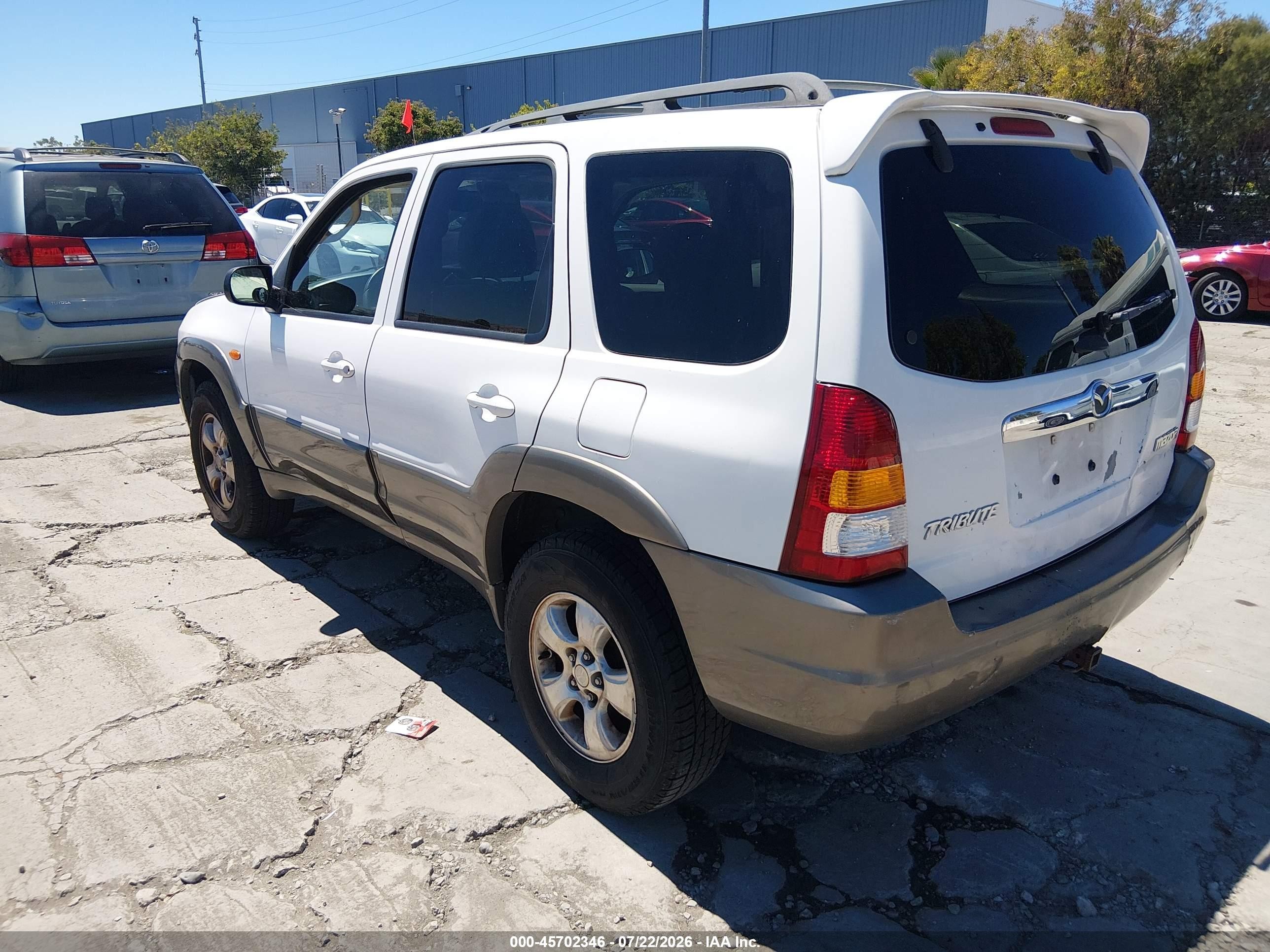 2003 Mazda Tribute Lx V6 White vin: 4F2CZ941X3KM38060