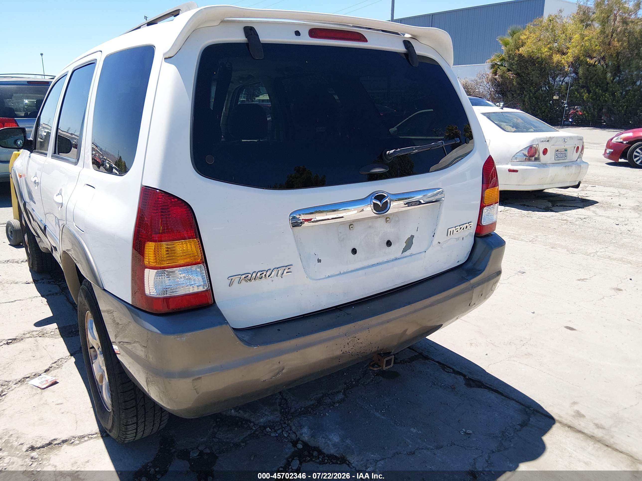 2003 Mazda Tribute Lx V6 White vin: 4F2CZ941X3KM38060