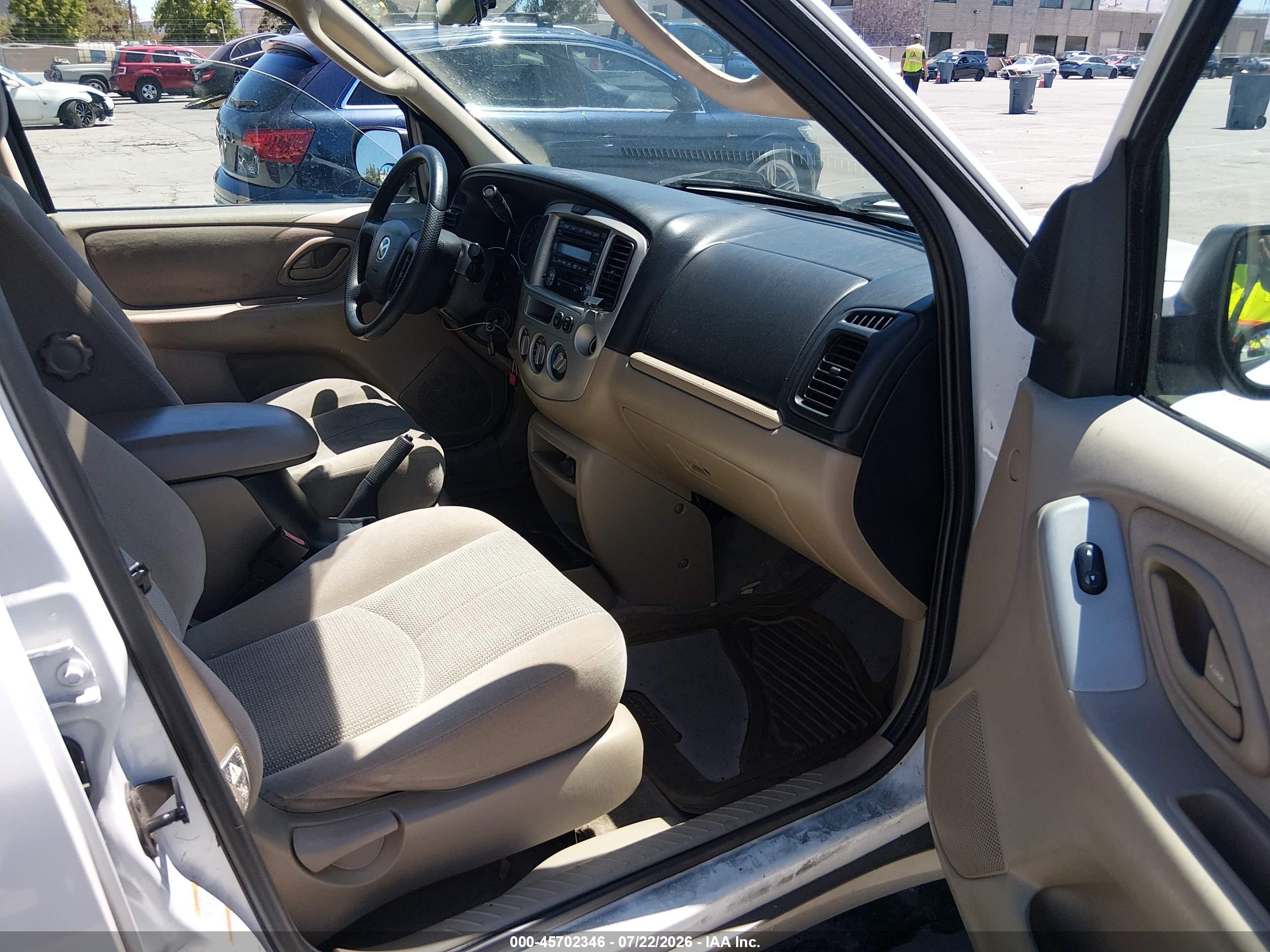 2003 Mazda Tribute Lx V6 White vin: 4F2CZ941X3KM38060