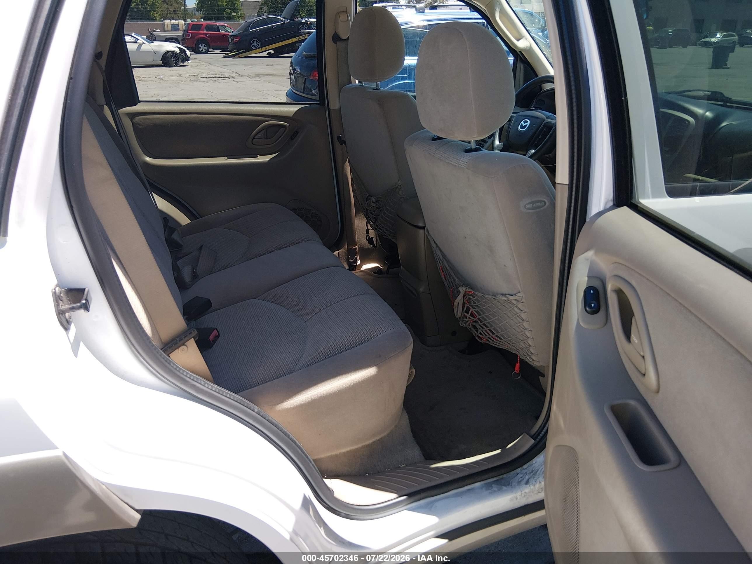 2003 Mazda Tribute Lx V6 White vin: 4F2CZ941X3KM38060