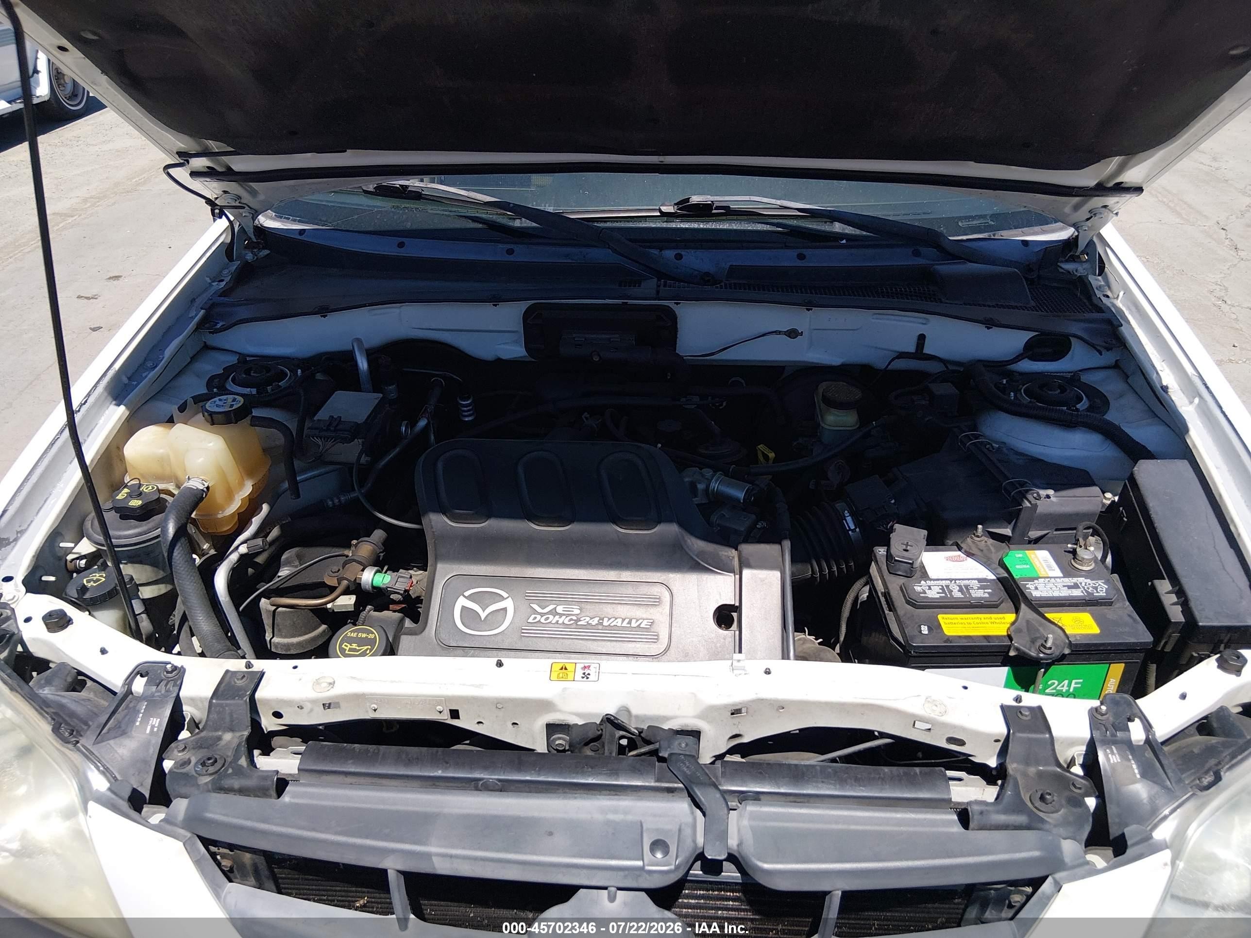 2003 Mazda Tribute Lx V6 White vin: 4F2CZ941X3KM38060
