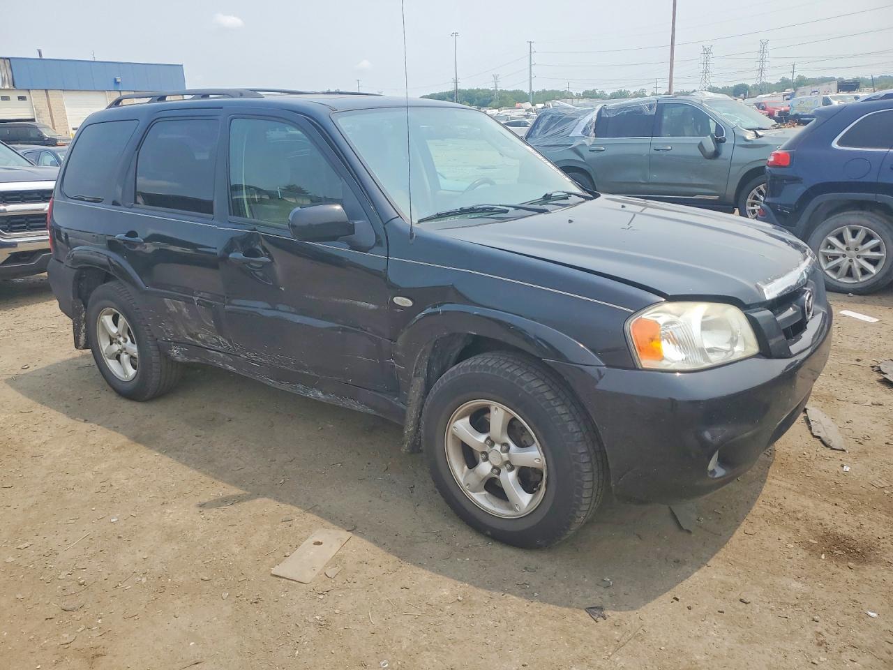 2005 Mazda Tribute S Black vin: 4F2CZ941X5KM47151