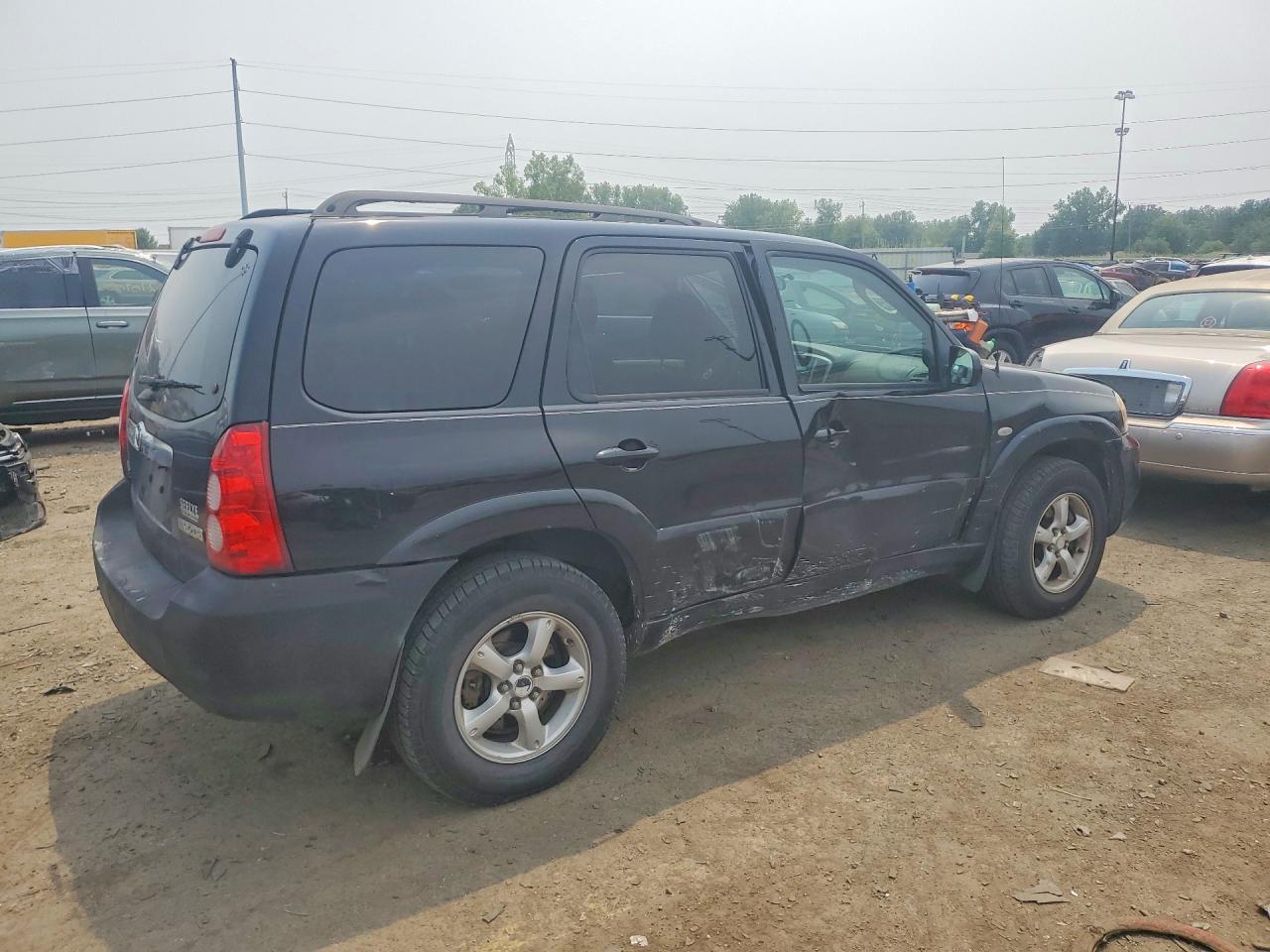 2005 Mazda Tribute S Black vin: 4F2CZ941X5KM47151
