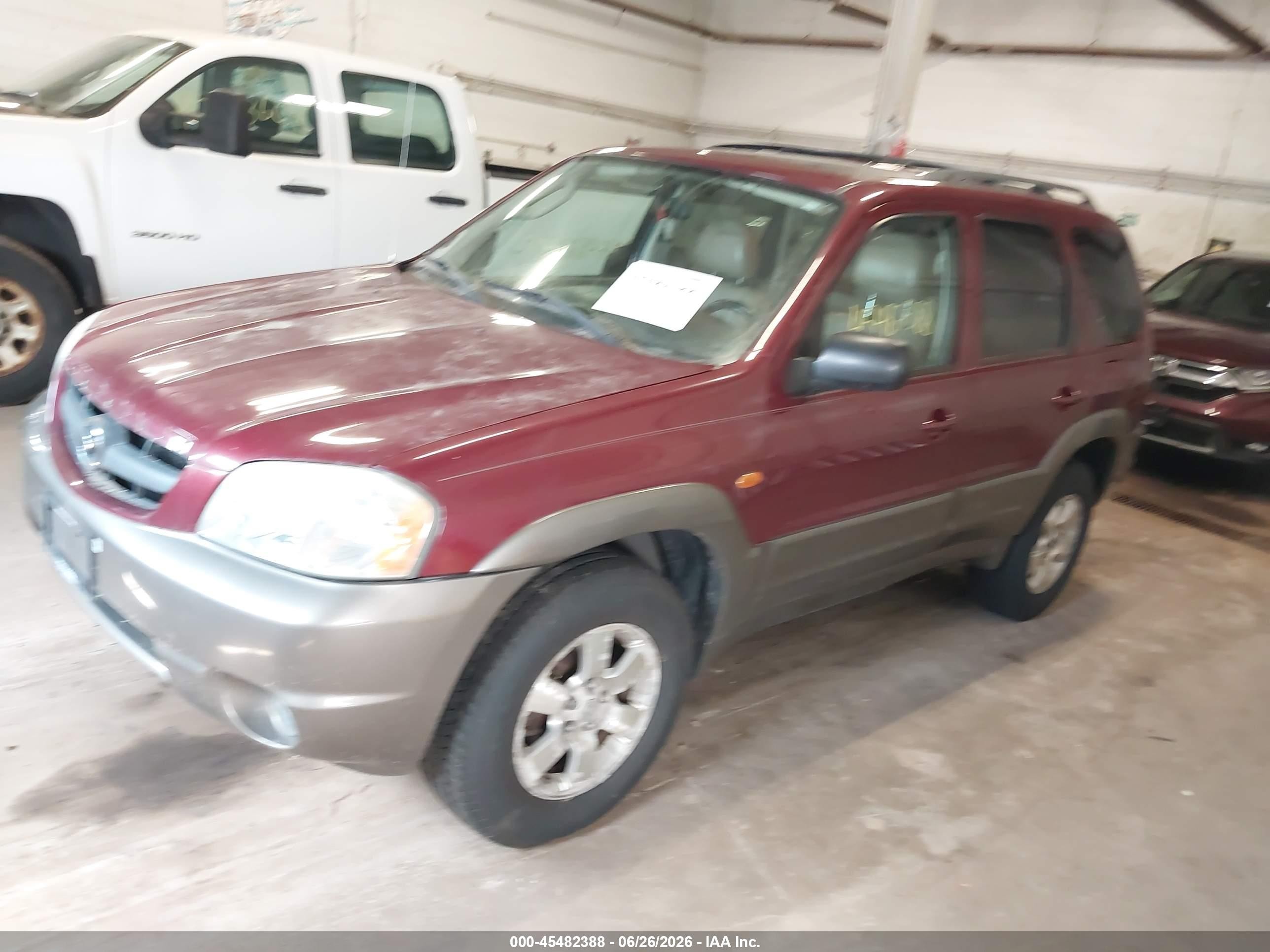 2003 Mazda Tribute Es V6 Red vin: 4F2CZ96103KM41904