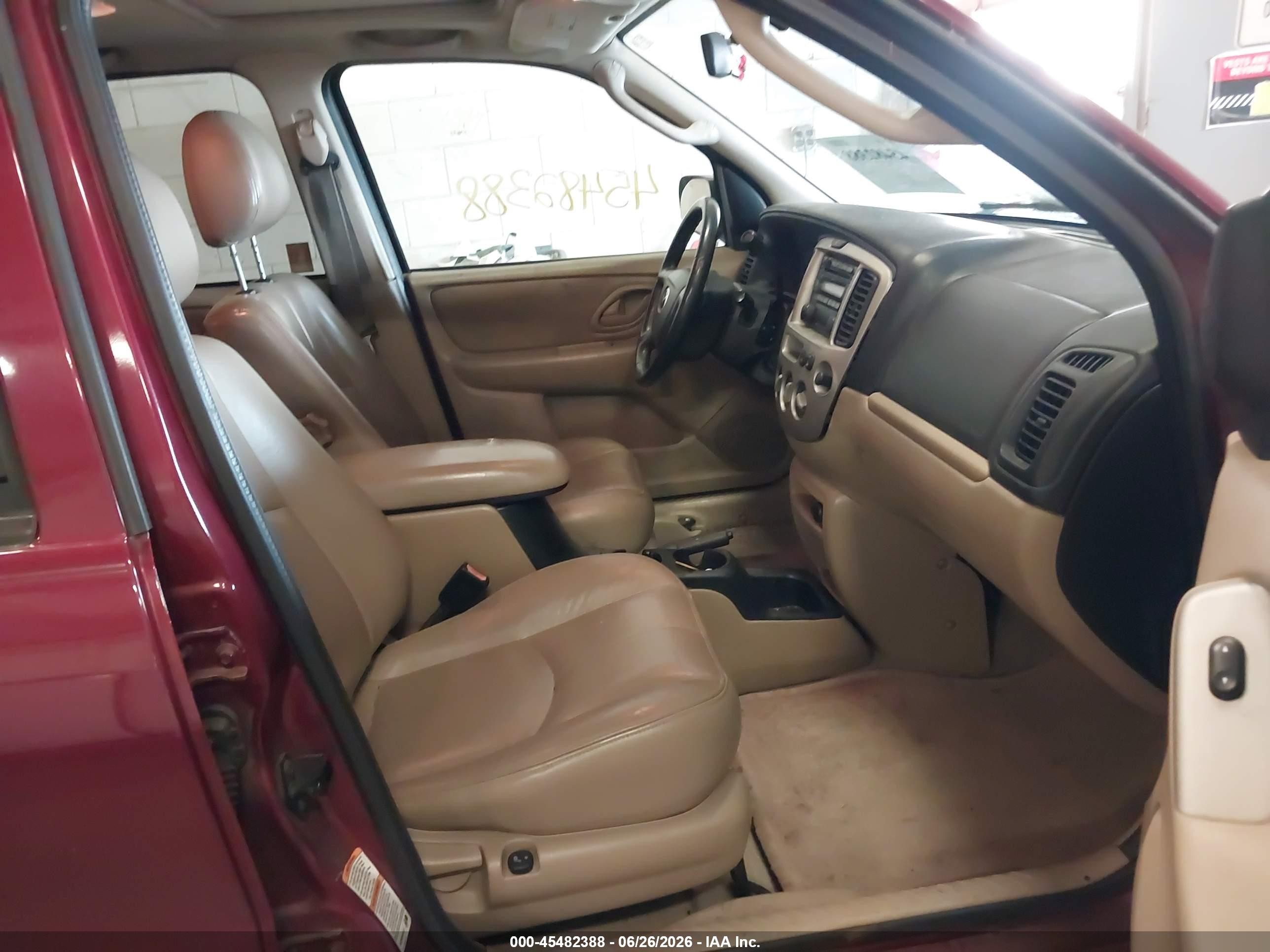 2003 Mazda Tribute Es V6 Red vin: 4F2CZ96103KM41904