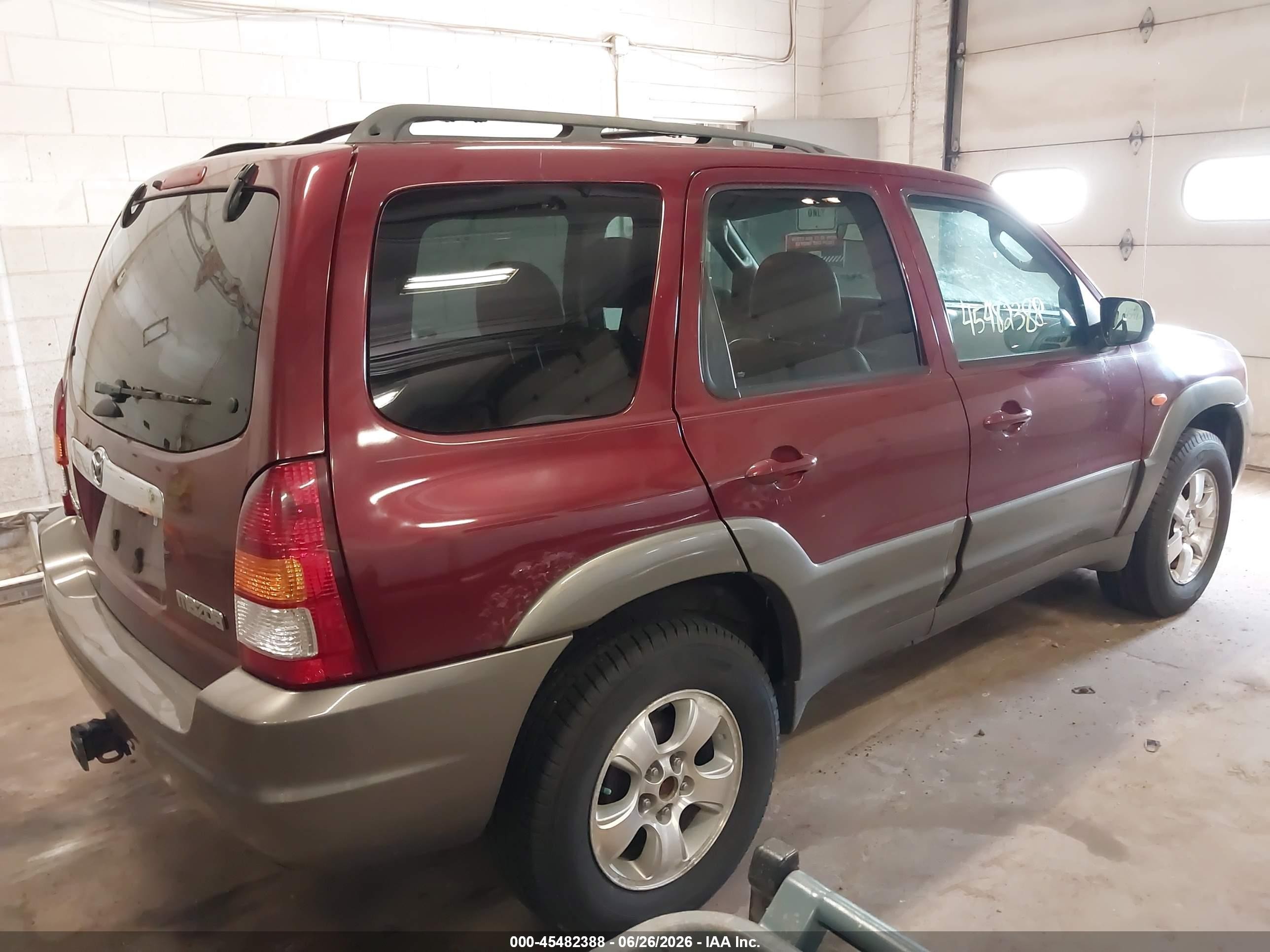 2003 Mazda Tribute Es V6 Red vin: 4F2CZ96103KM41904