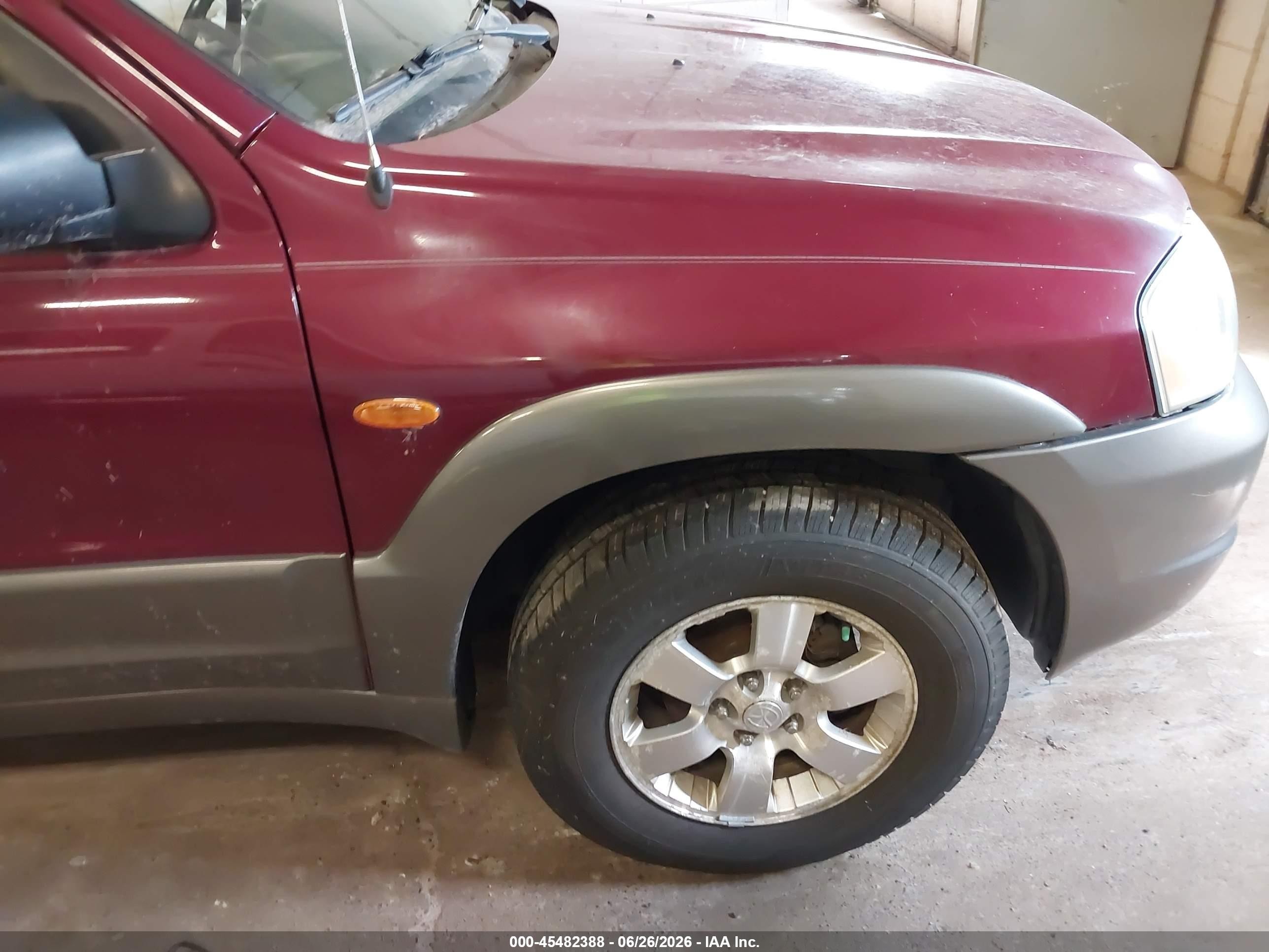 2003 Mazda Tribute Es V6 Red vin: 4F2CZ96103KM41904