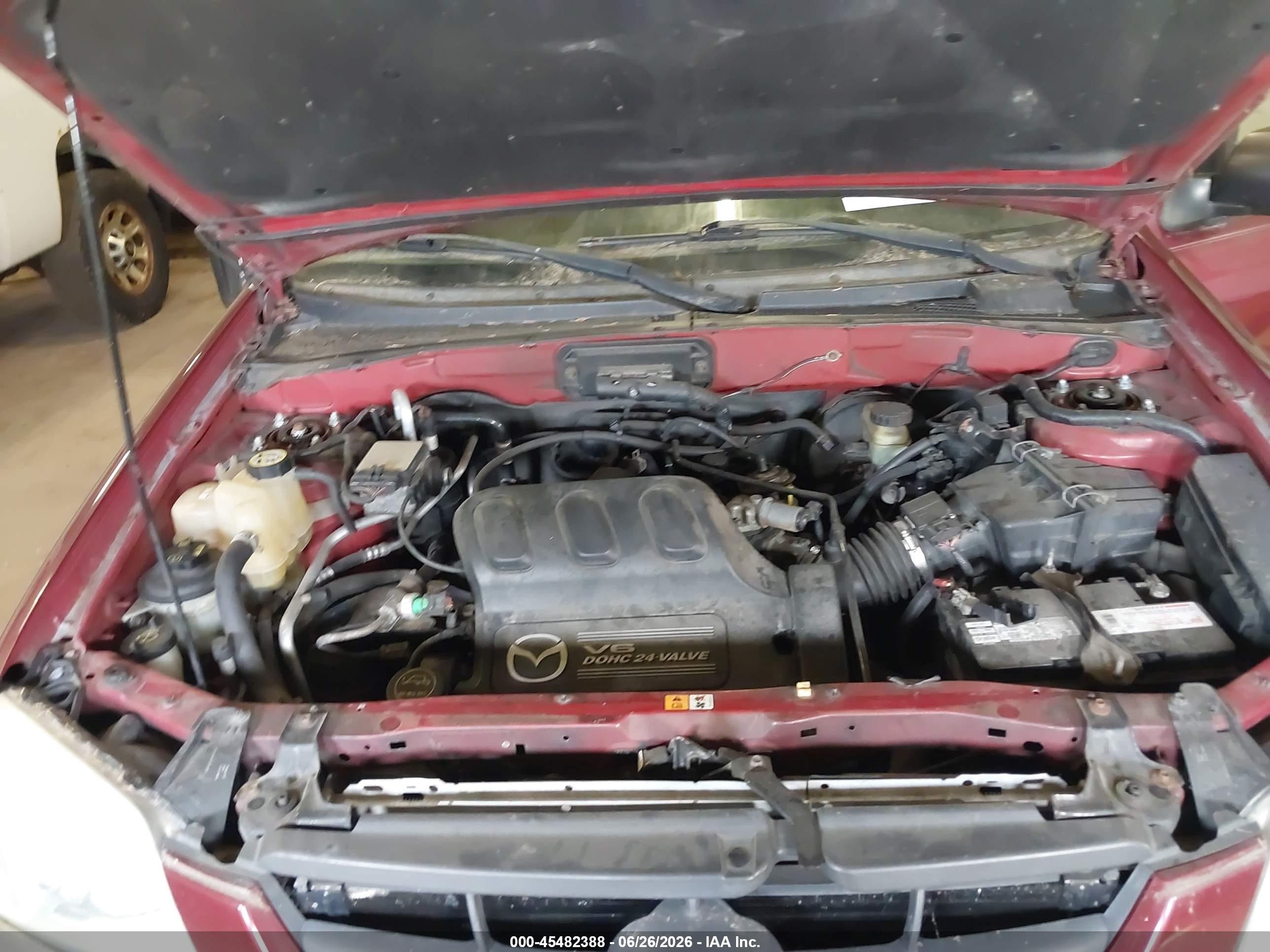 2003 Mazda Tribute Es V6 Red vin: 4F2CZ96103KM41904
