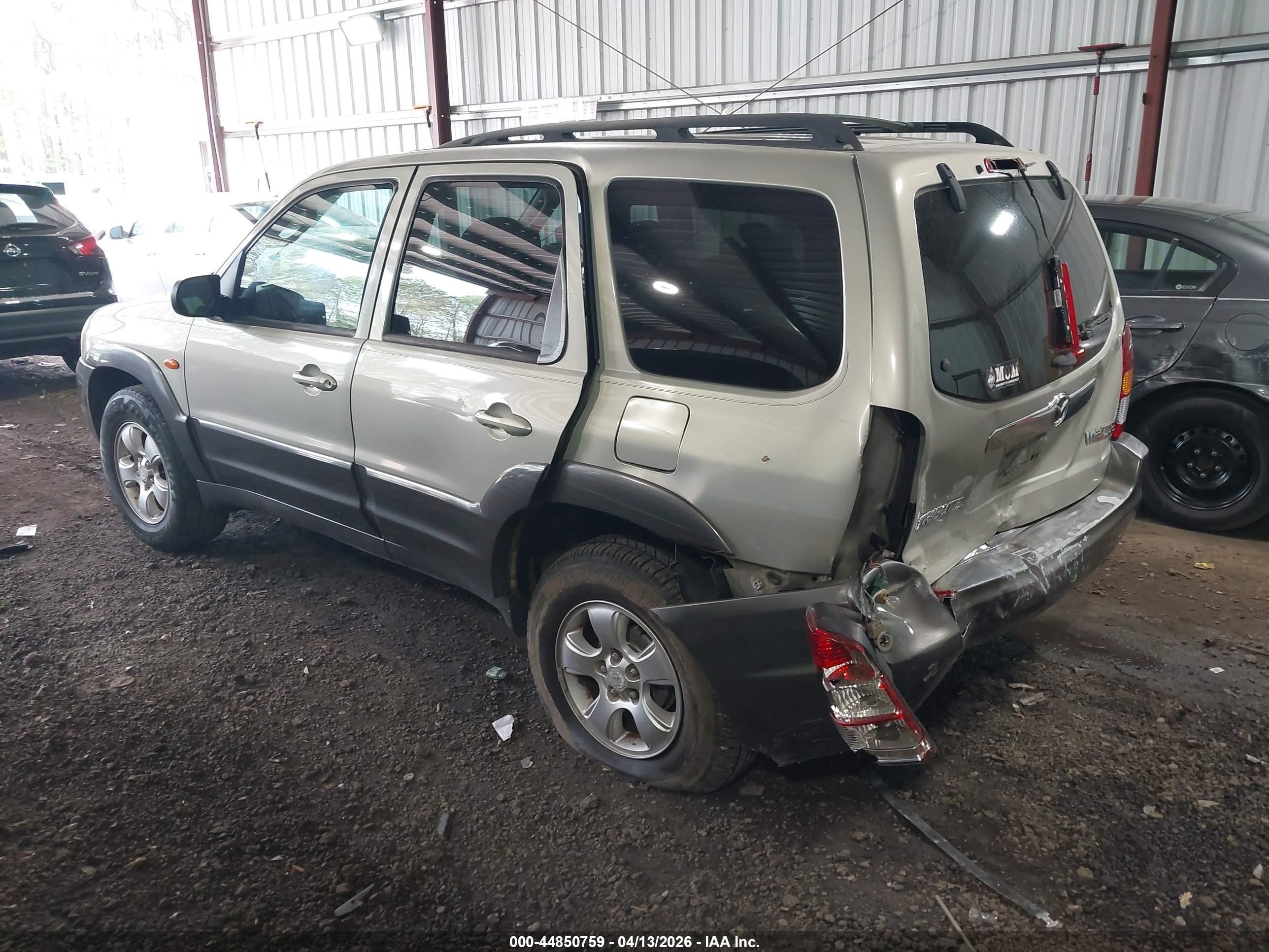 2004 Mazda Tribute Es V6 Beige vin: 4F2CZ96104KM24831