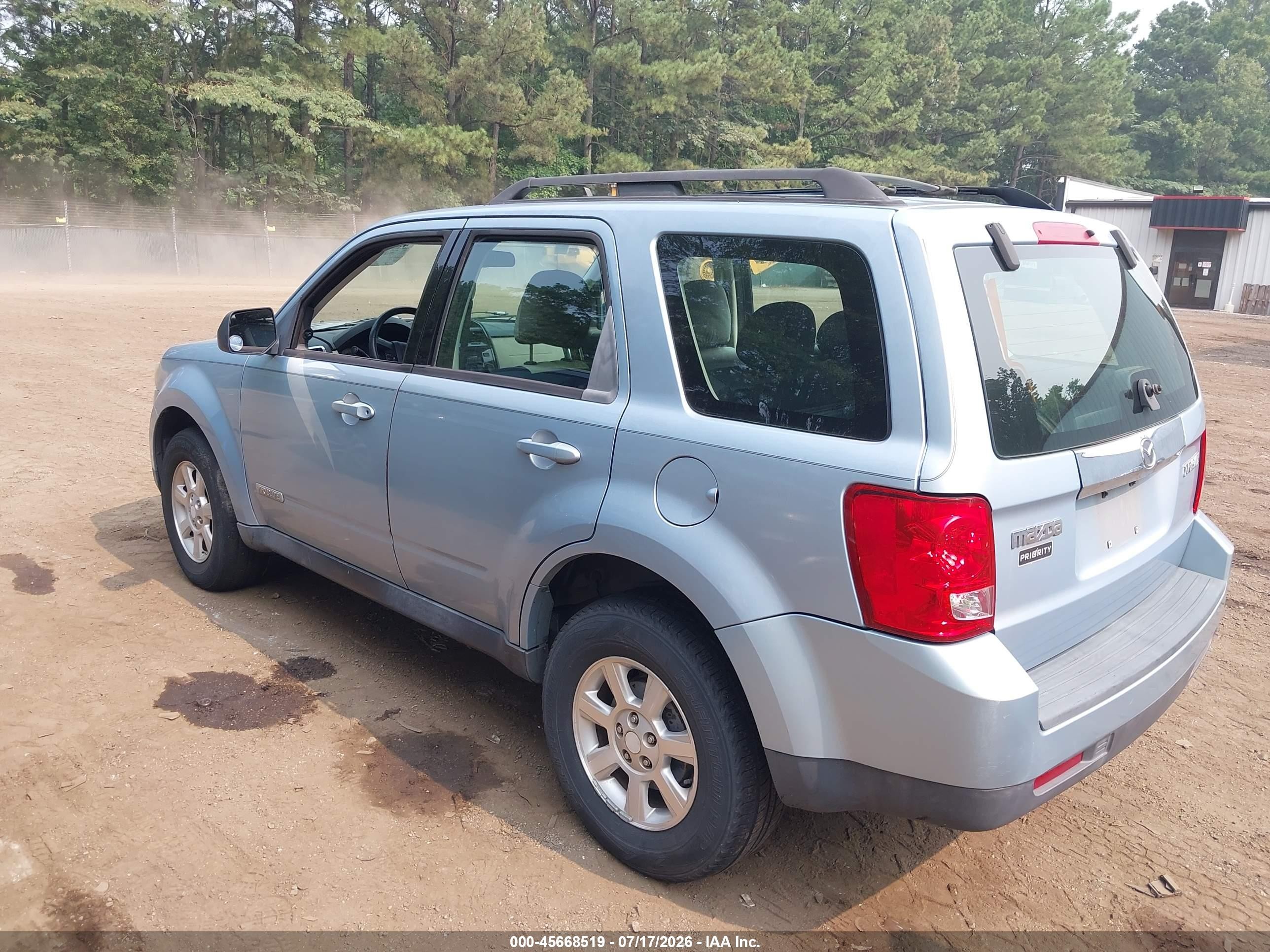 2008 Mazda Tribute S Sport Light Blue vin: 4F2CZ96108KM08098