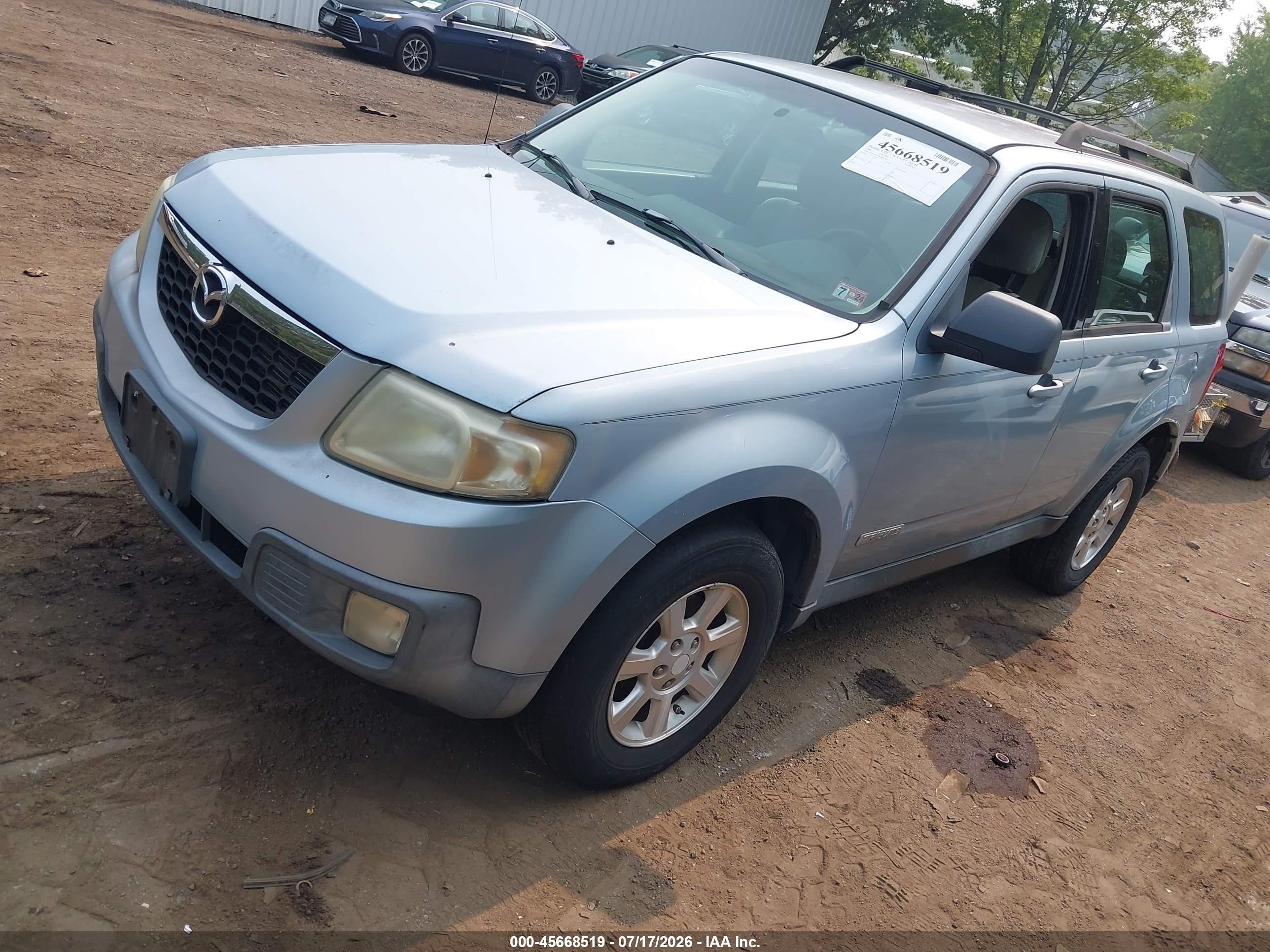 2008 Mazda Tribute S Sport Light Blue vin: 4F2CZ96108KM08098
