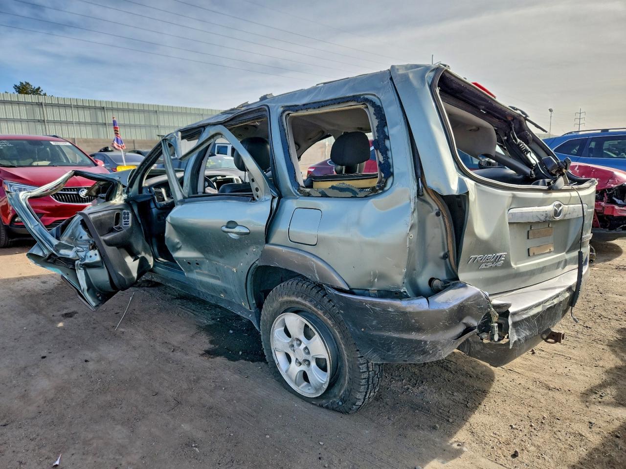 2003 Mazda Tribute Es Silver vin: 4F2CZ96113KM04909